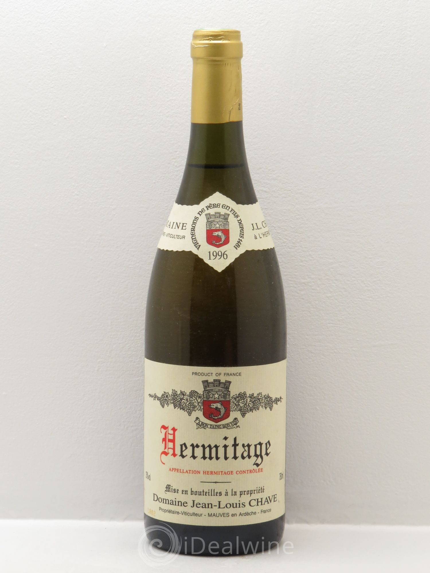 Hermitage Jean-Louis Chave (sans prix de réserve) 1996 - Lot de 1 bouteille - 0
