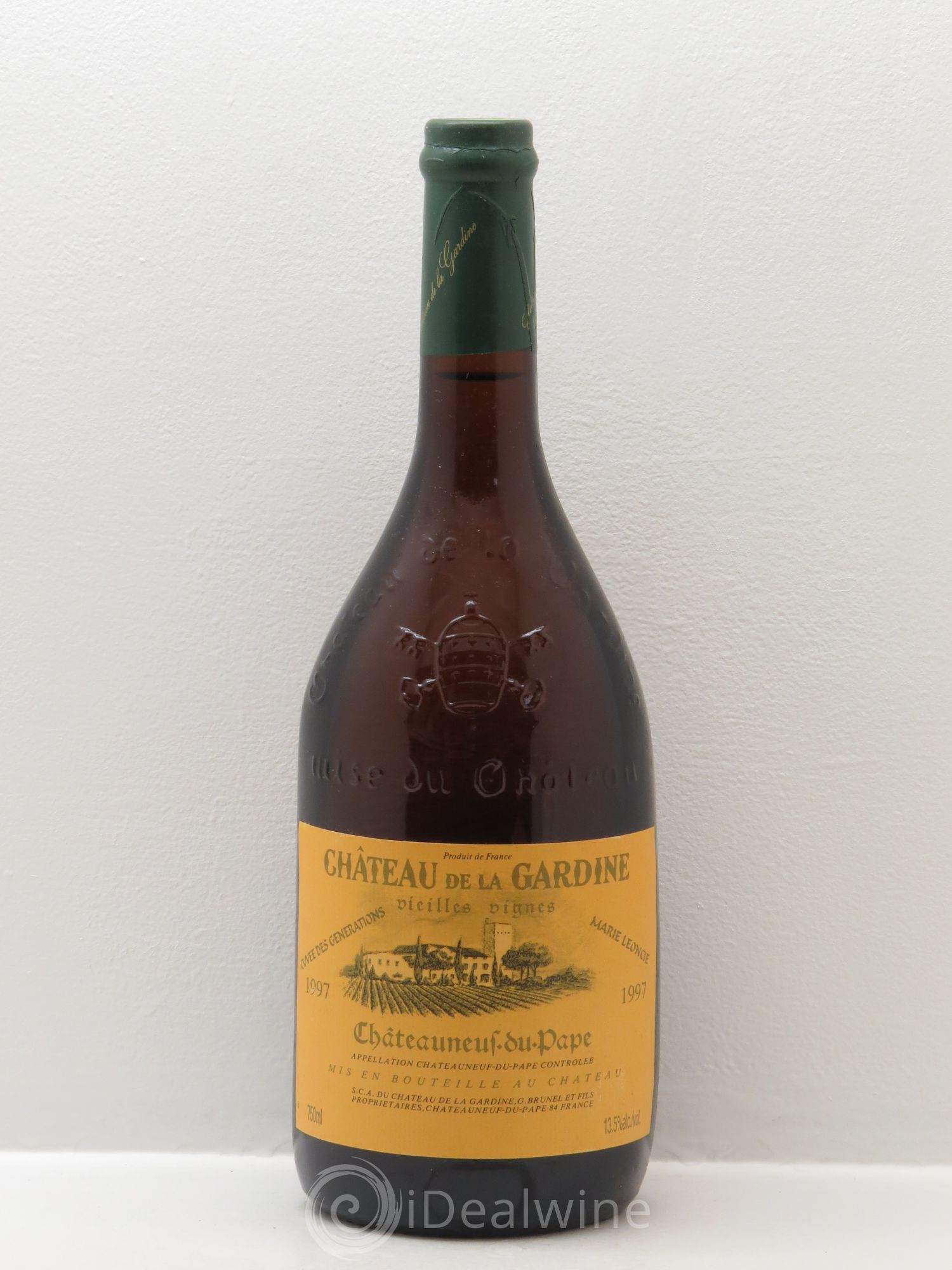 Châteauneuf-du-Pape La Gardine Cuvée des Générations Marie Léoncie Famille Brunel (sans prix de réserve) 1997 - Lot de 1 bouteille - 0