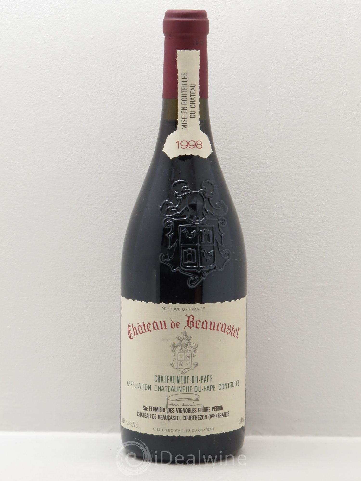Châteauneuf-du-Pape Château de Beaucastel Famille Perrin (sans prix de réserve) 1998 - Lot de 1 bouteille - 0