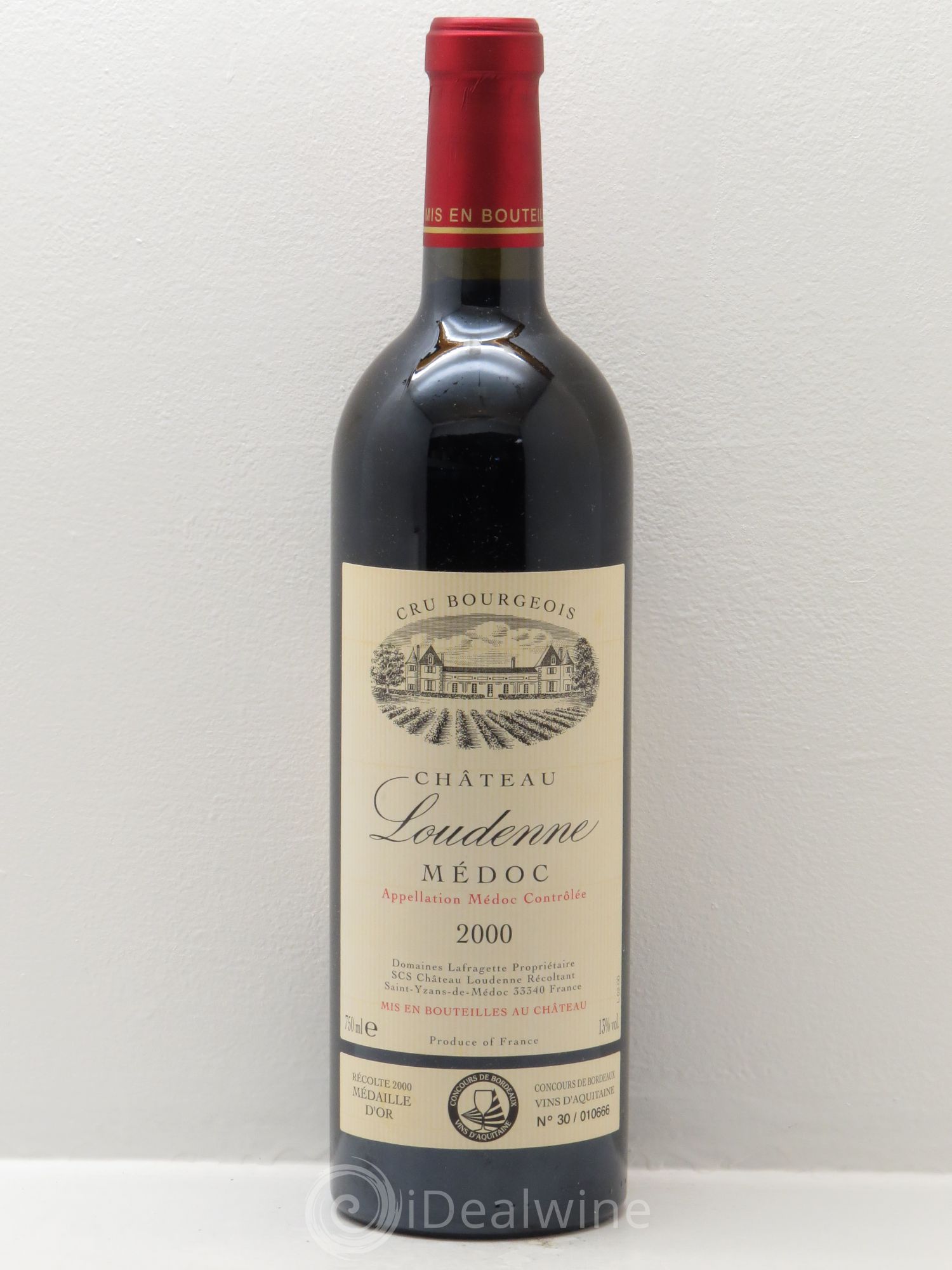 Château Loudenne Cru Bourgeois (sans prix de réserve) 2000 - Lot de 1 bouteille - 0