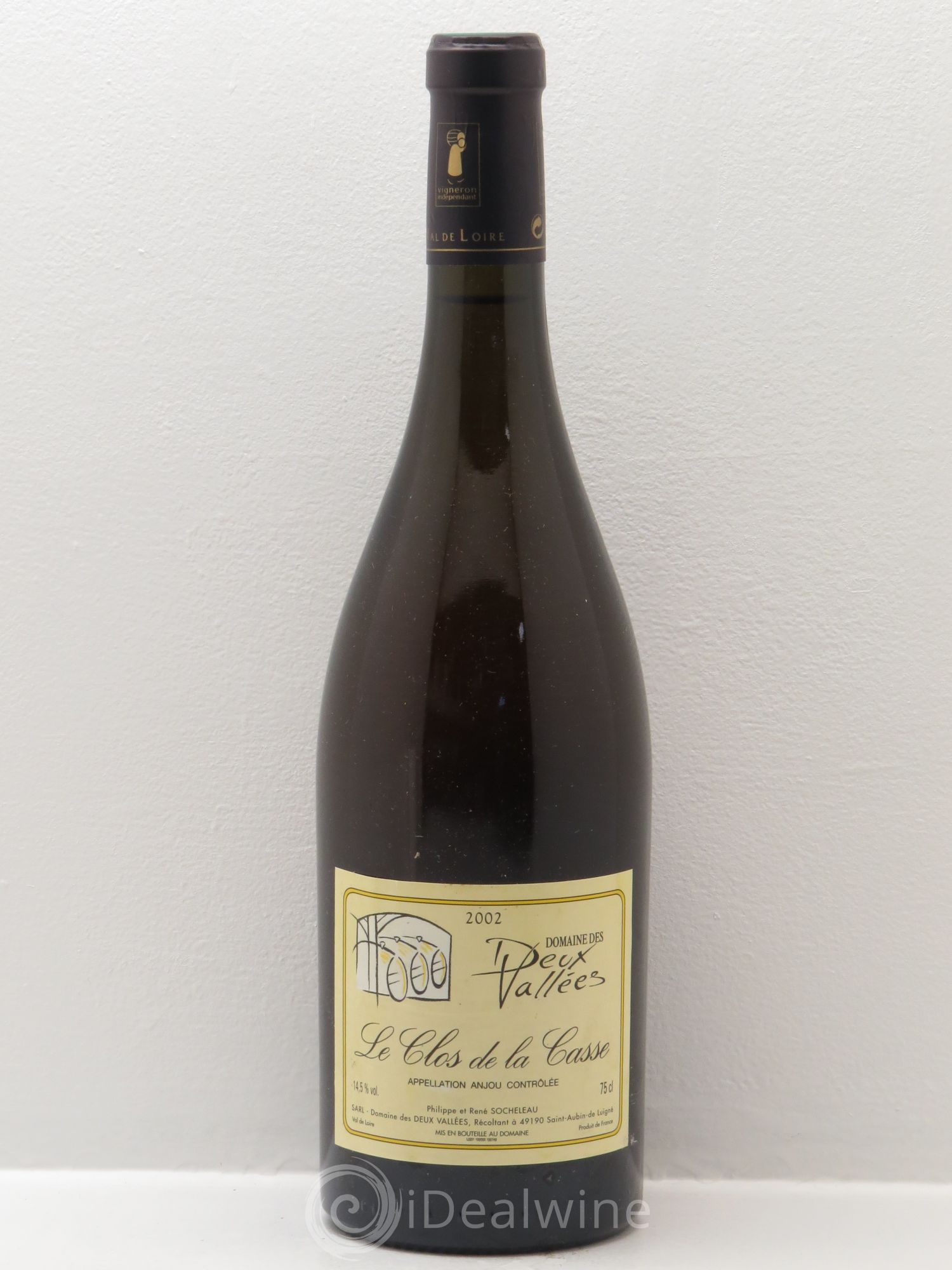 Anjou Le clos de la casse Domaine des deux vallées (sans prix de réserve) 2002 - Posten von 1 Flasche - 0