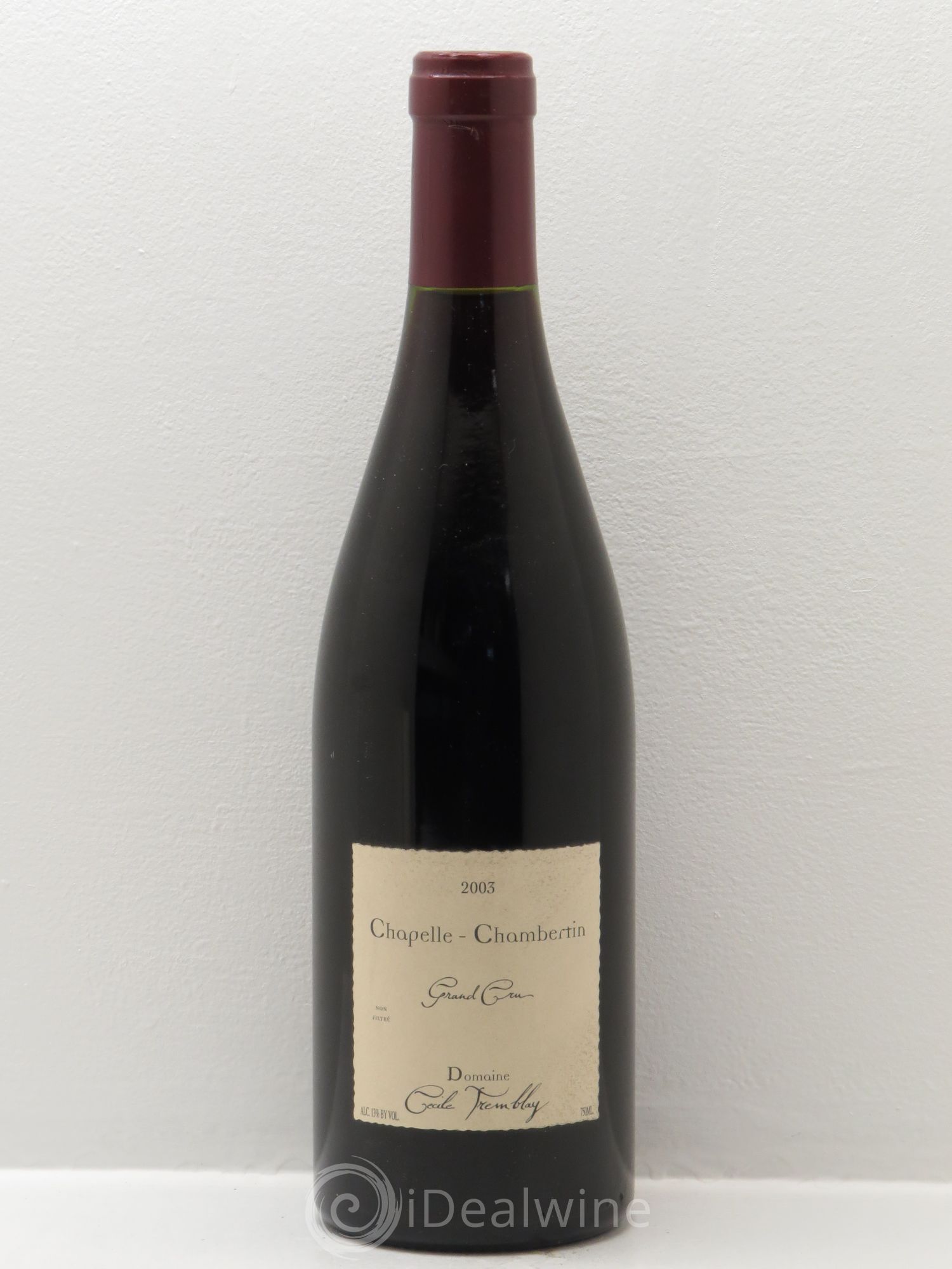 Chapelle-Chambertin Grand Cru Cécile Tremblay (sans prix de réserve) 2003 - Lot de 1 bouteille - 0