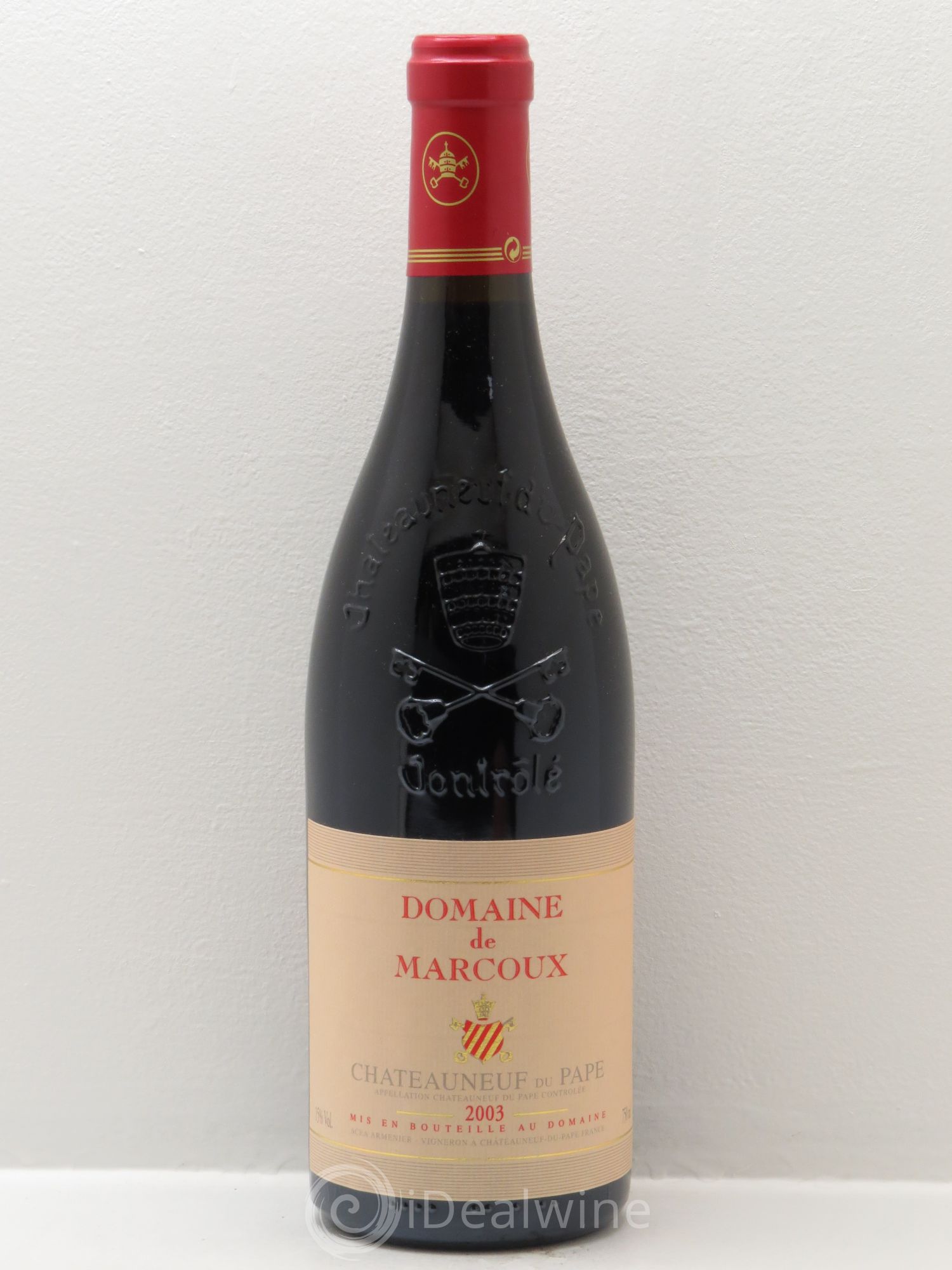 Châteauneuf-du-Pape Marcoux (Domaine de) (sans prix de réserve) 2003 - Lot de 1 bouteille - 0