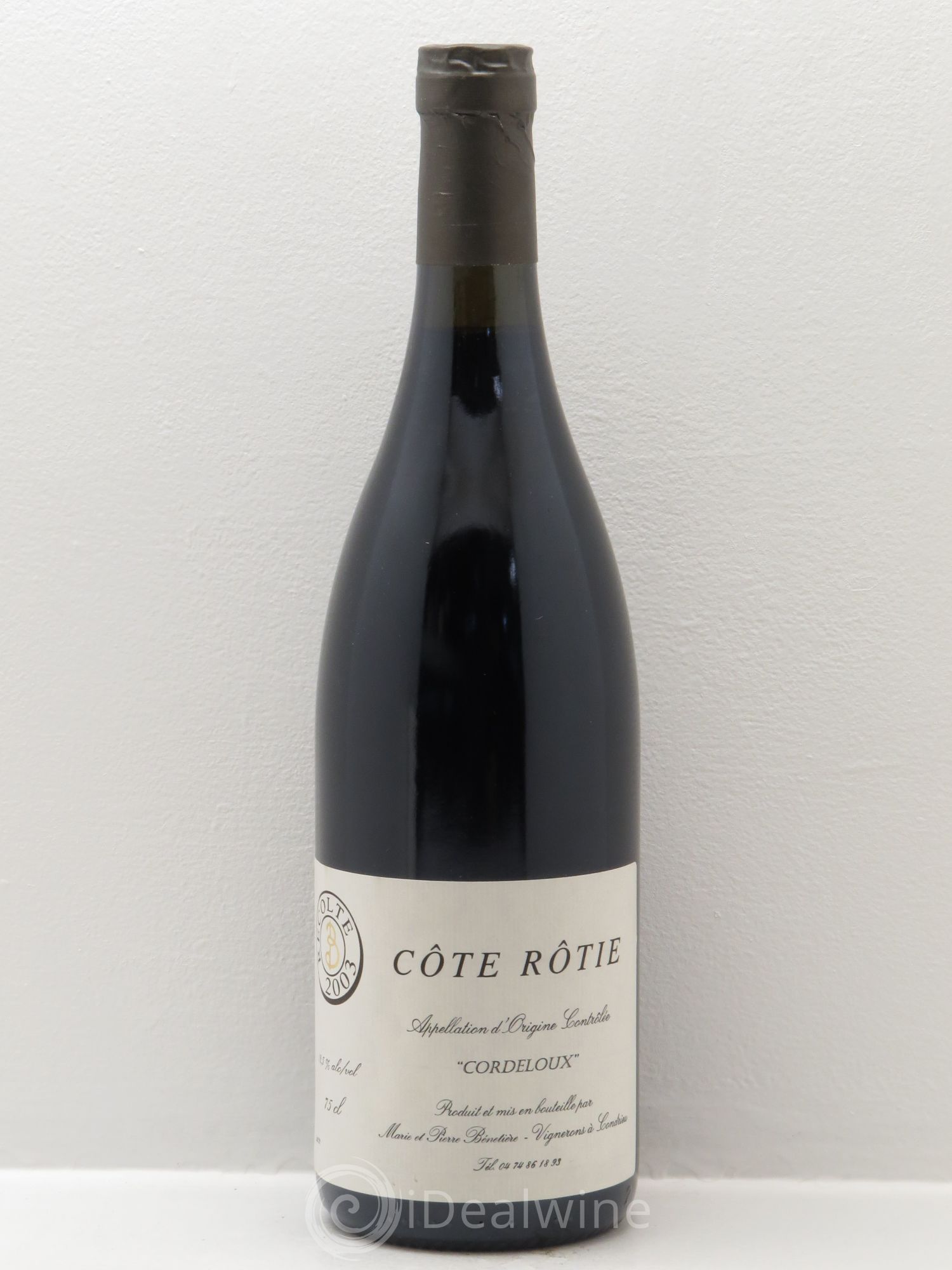 Côte-Rôtie Cordeloux Domaine Benetiere (sans prix de réserve) 2003 - Posten von 1 Flasche - 0