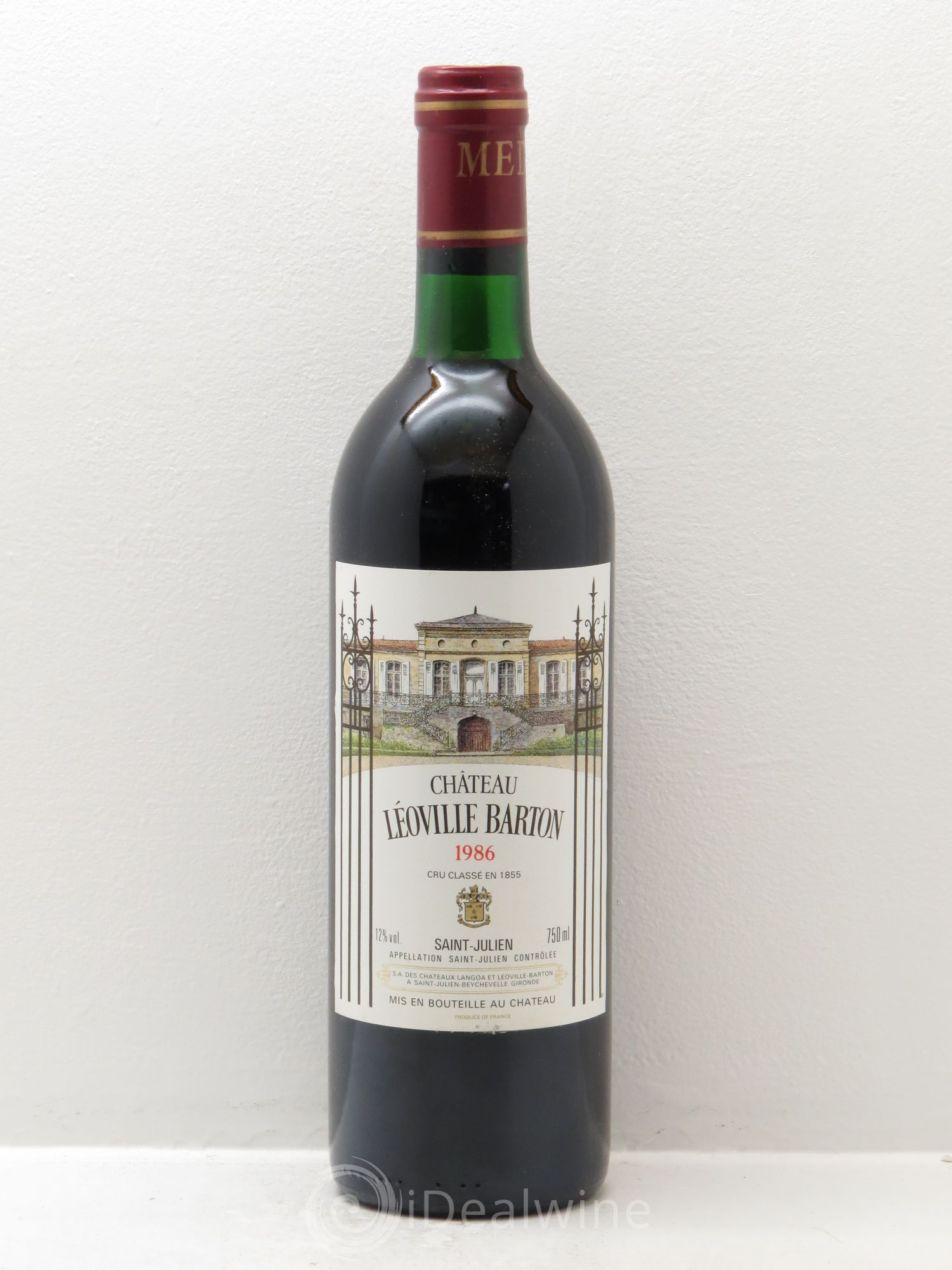 Château Léoville Barton 2ème Grand Cru Classé 1986 - Lot de 1 bouteille - 0
