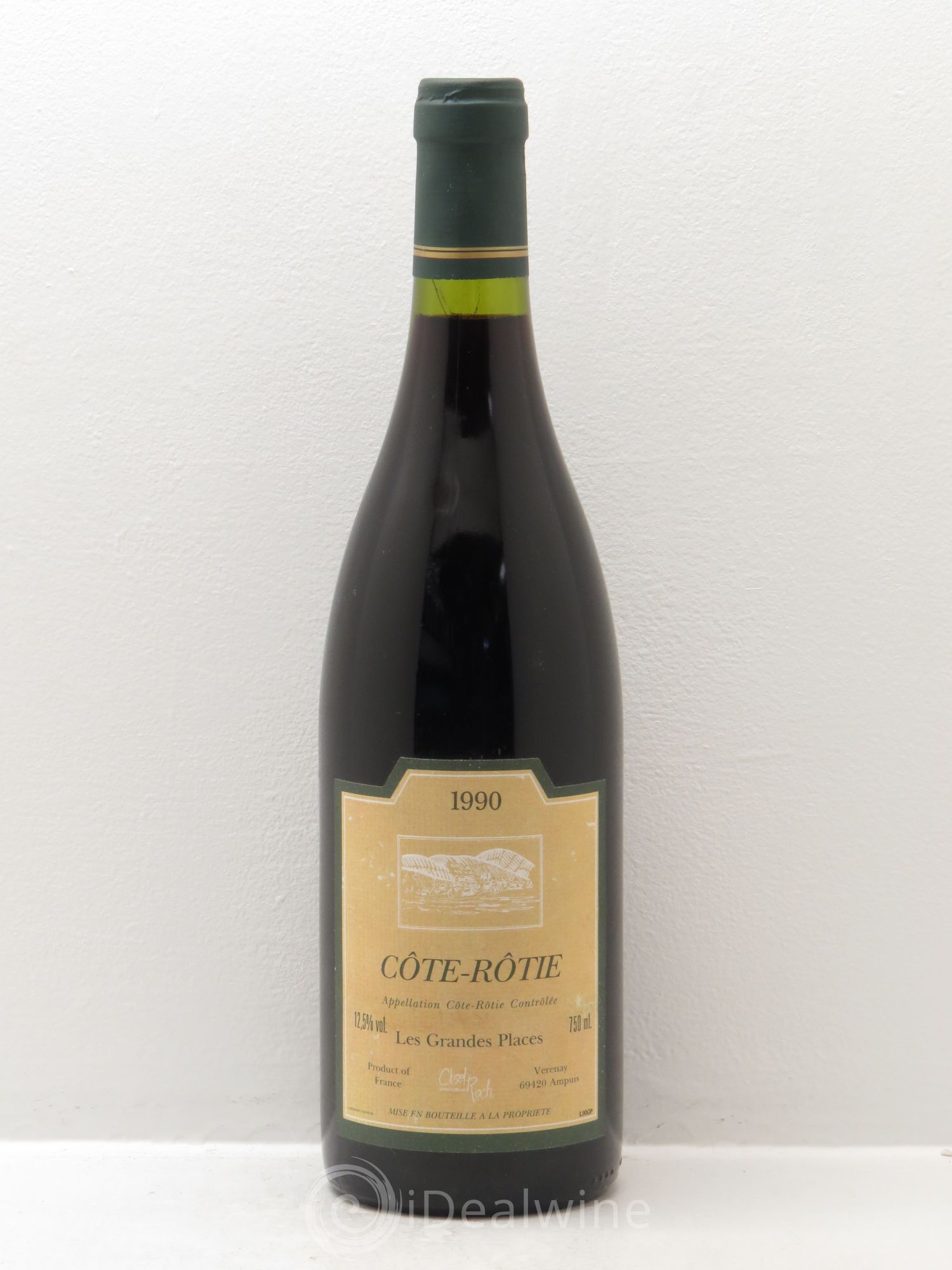 Côte-Rôtie Les Grandes Places Clusel-Roch 1990 - Lot de 1 bouteille - 0
