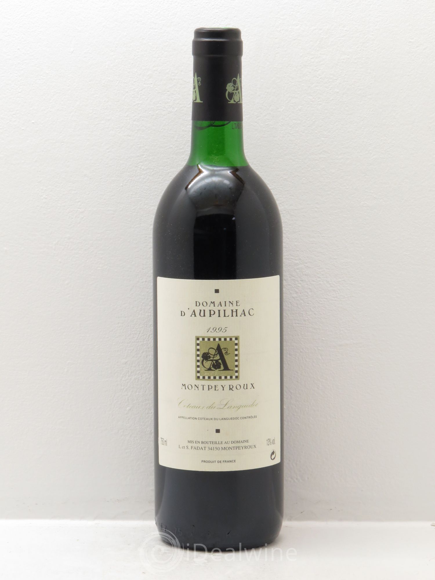 Languedoc Montpeyroux Aupilhac (Domaine d') Sylvain Fadat 1995 - Lot de 1 bouteille - 0