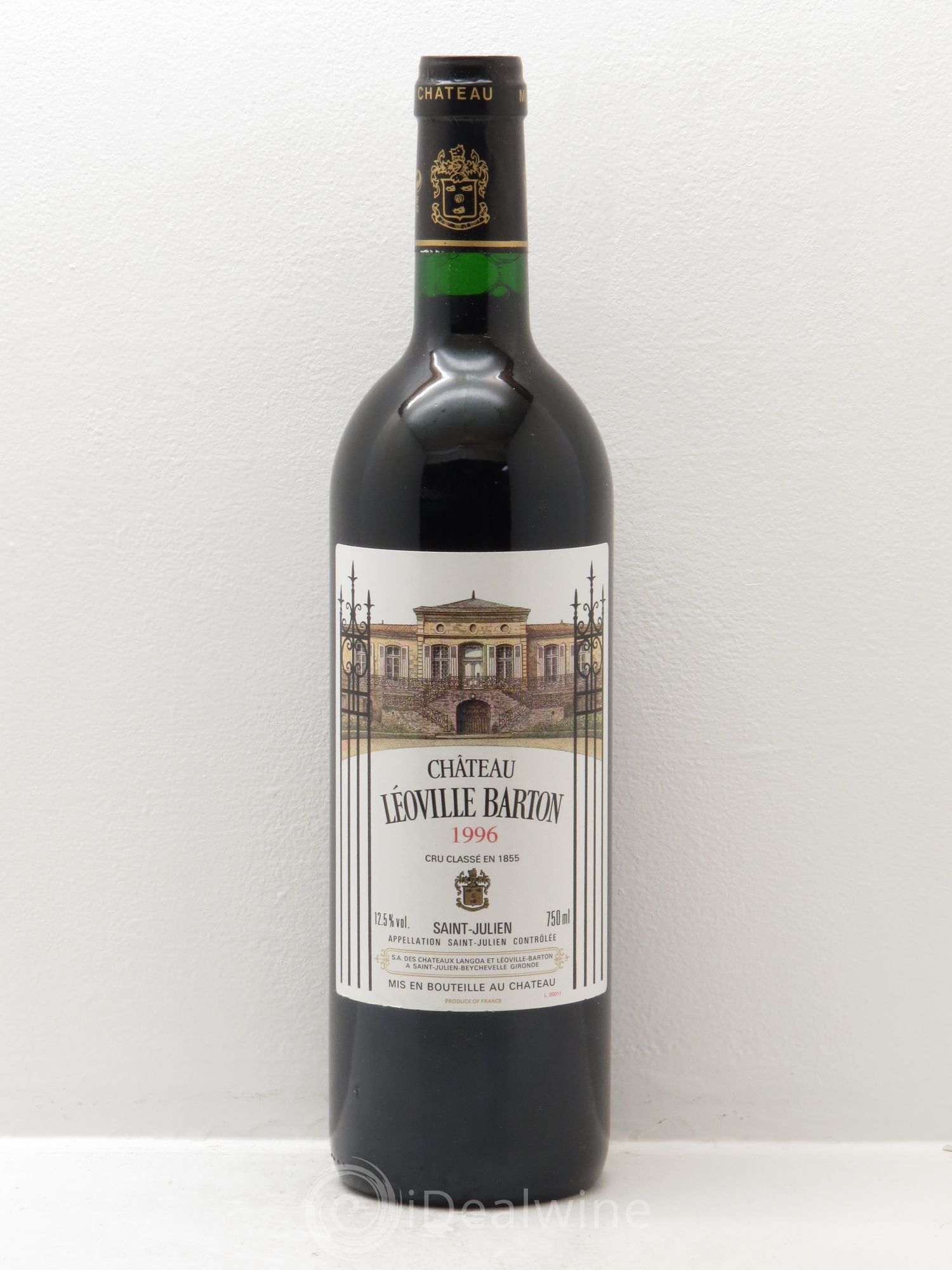 Château Léoville Barton 2ème Grand Cru Classé 1996 - Lot de 1 bouteille - 0