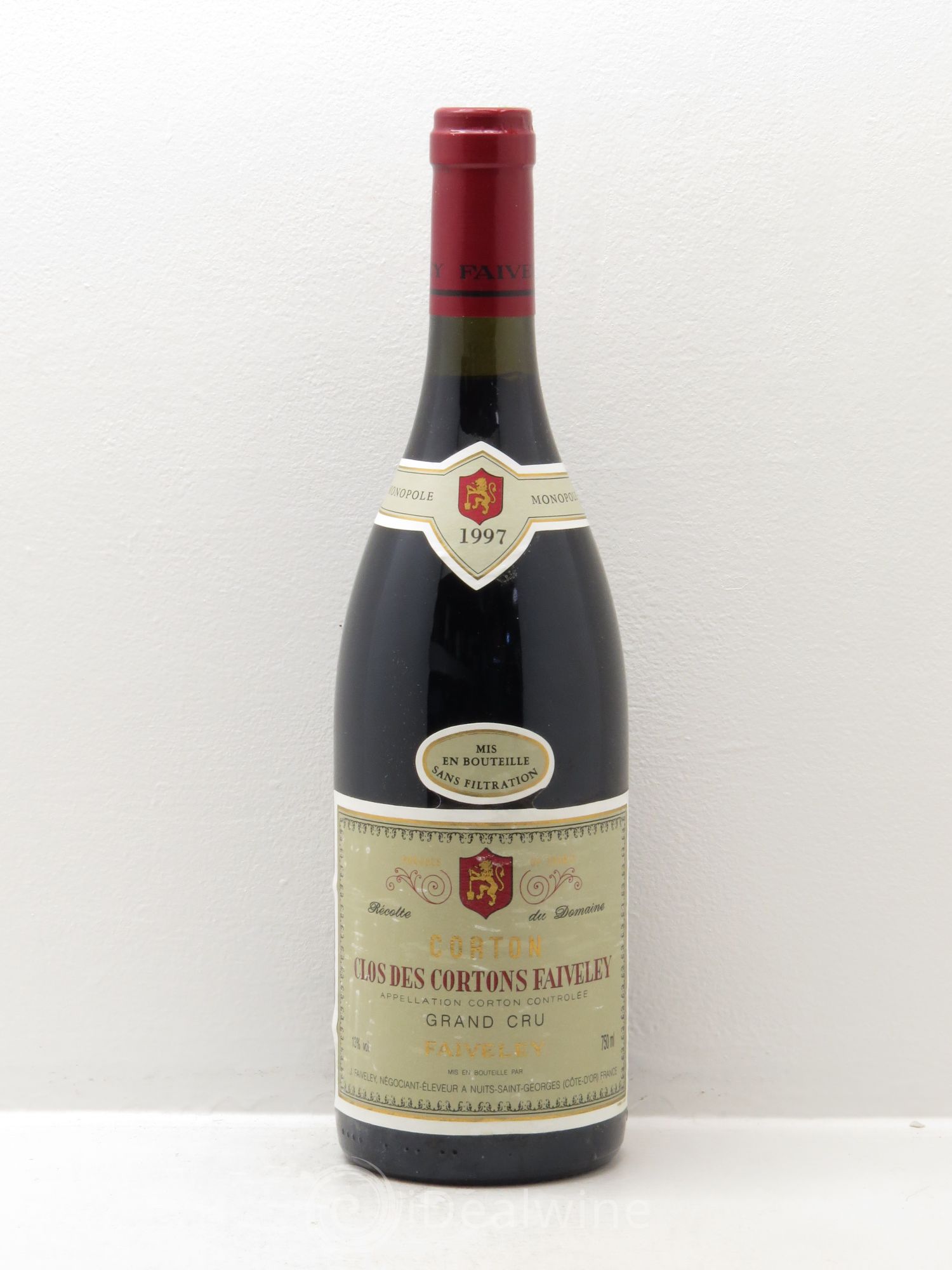 Corton Grand Cru Clos des Cortons Faiveley 1997 - Lot de 1 bouteille - 0