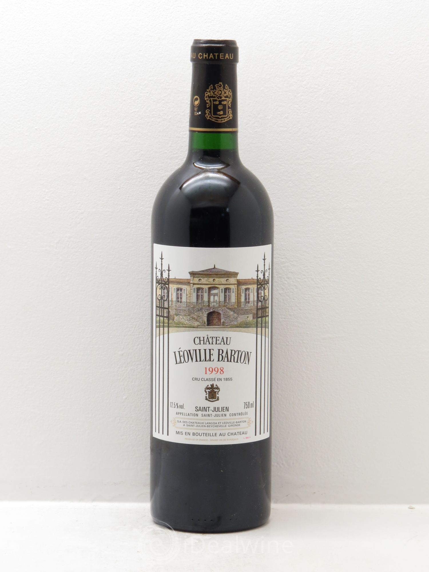 Château Léoville Barton 2ème Grand Cru Classé 1998 - Lot de 1 bouteille - 0