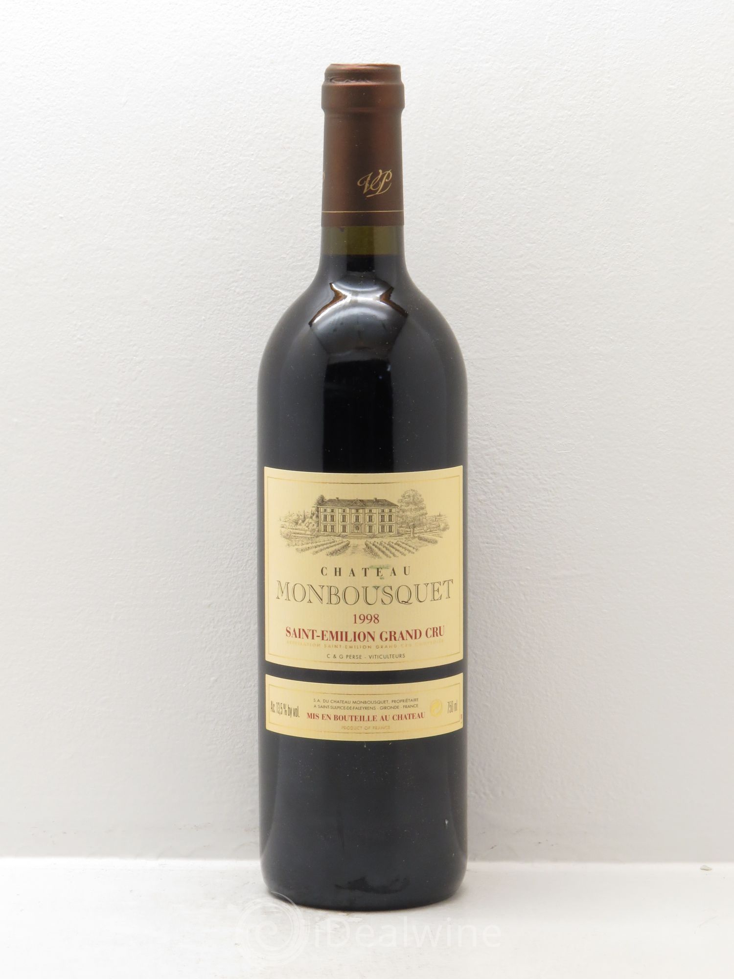 Château Monbousquet Grand Cru Classé 1998 - Lot de 1 bouteille - 0