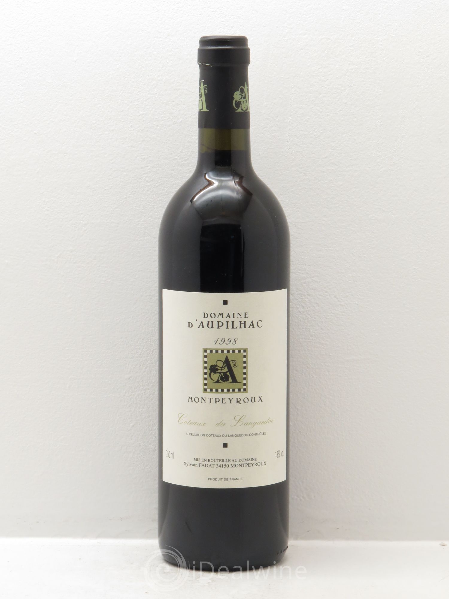 Languedoc Montpeyroux Aupilhac (Domaine d') Sylvain Fadat 1998 - Lot de 1 bouteille - 0
