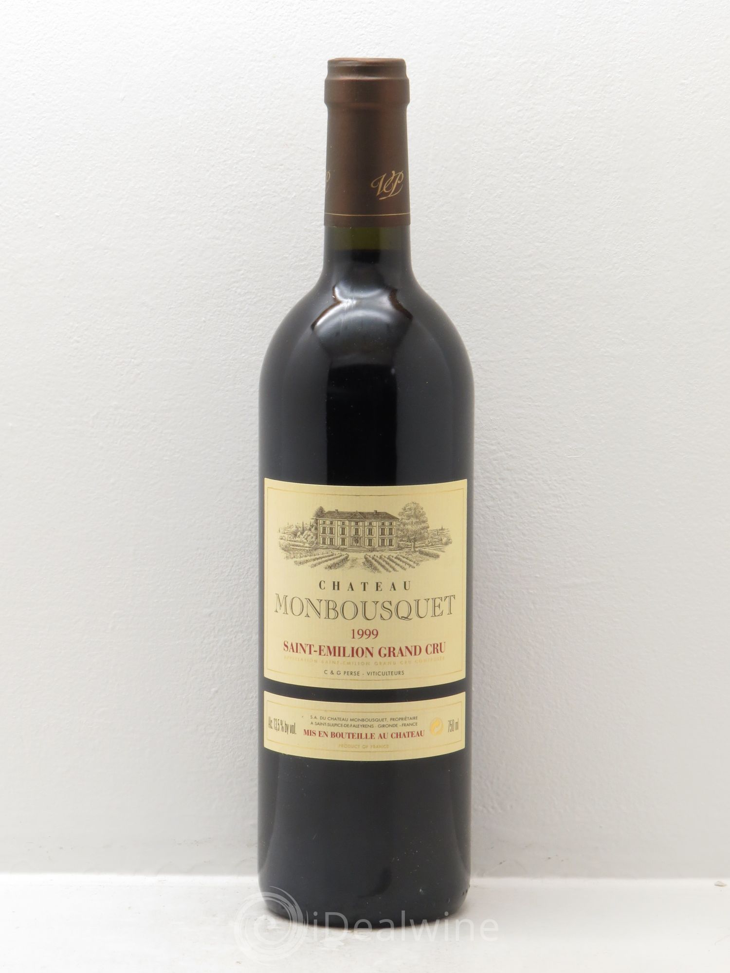 Château Monbousquet Grand Cru Classé 1999 - Lot de 1 bouteille - 0