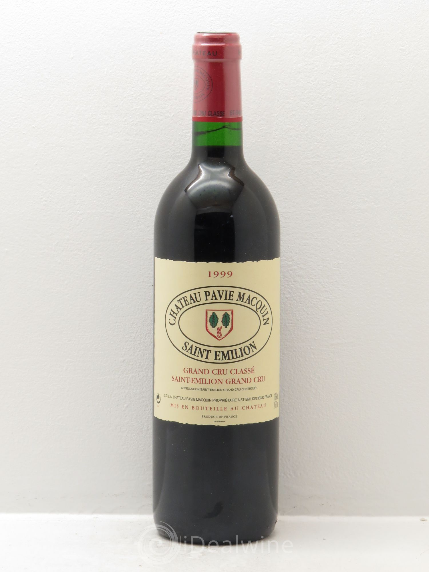 Château Pavie Macquin 1er Grand Cru Classé B 1999 - Lot de 1 bouteille - 0