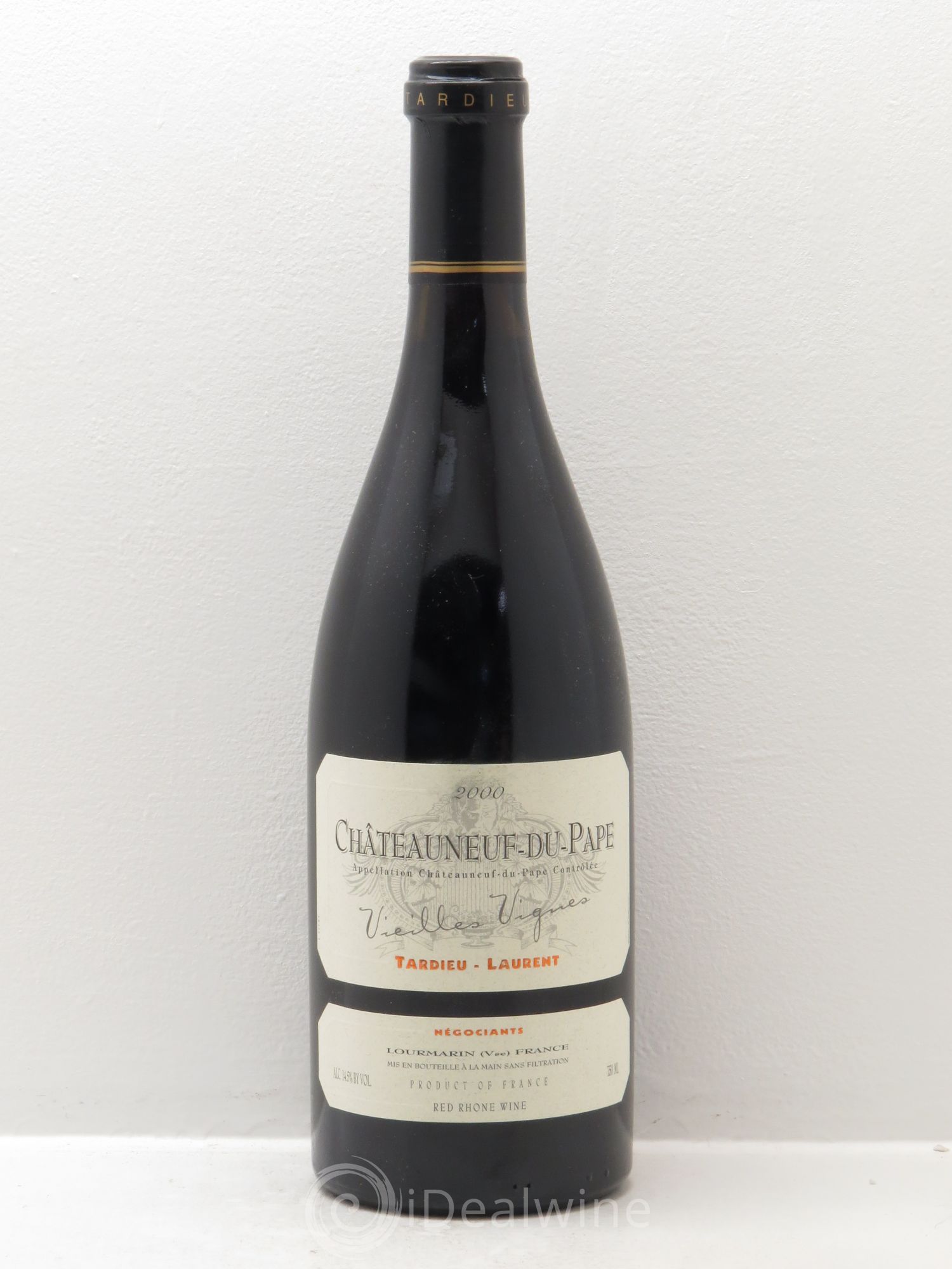 Châteauneuf-du-Pape Tardieu-Laurent Vieilles vignes Famille Tardieu 2000 - Lot de 1 bouteille - 0