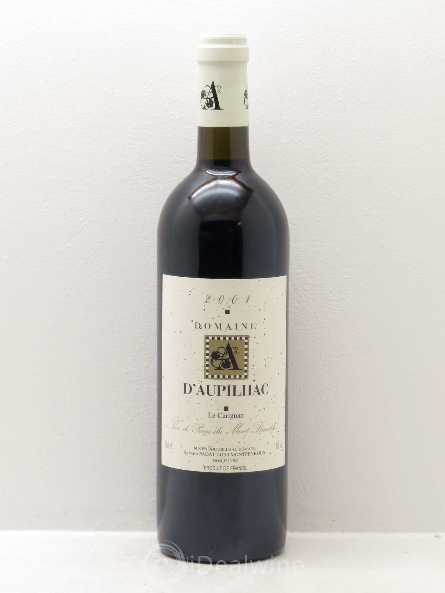 Coteaux du Languedoc Domaine D'Aupilhac .Le carignan 2001 - Posten von 1 Flasche - 0