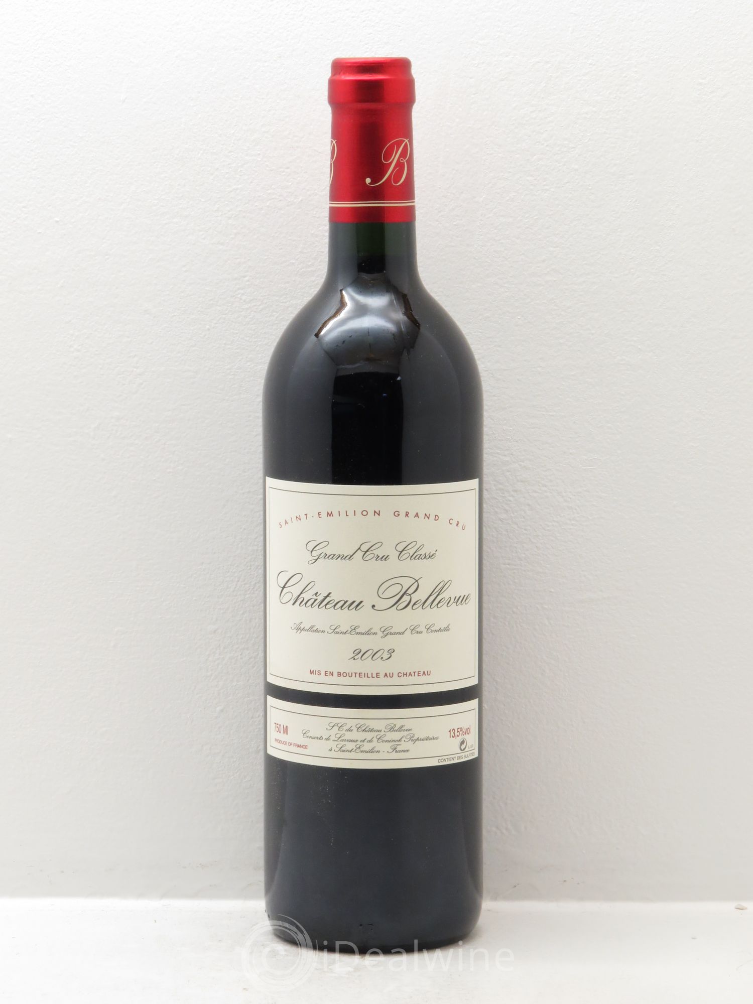 Bordeaux Château Bellevue .Stephan Von Neipperg 2003 - Posten von 1 Flasche - 0