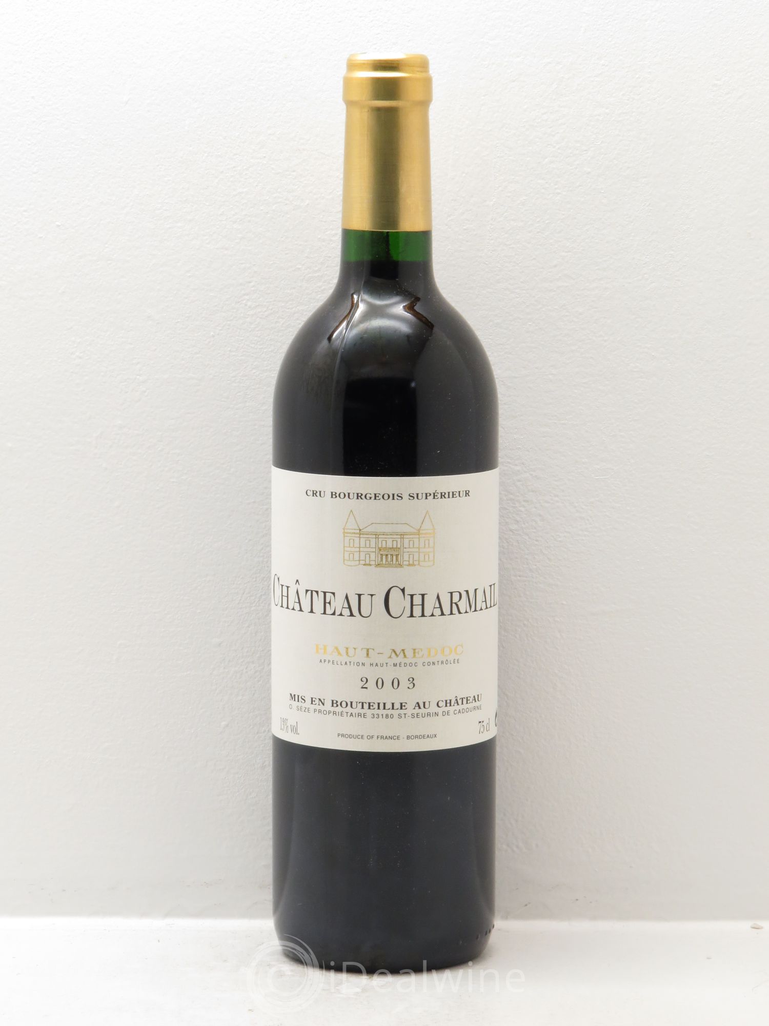 Château Charmail Cru Bourgeois 2003 - Lot de 1 bouteille - 0