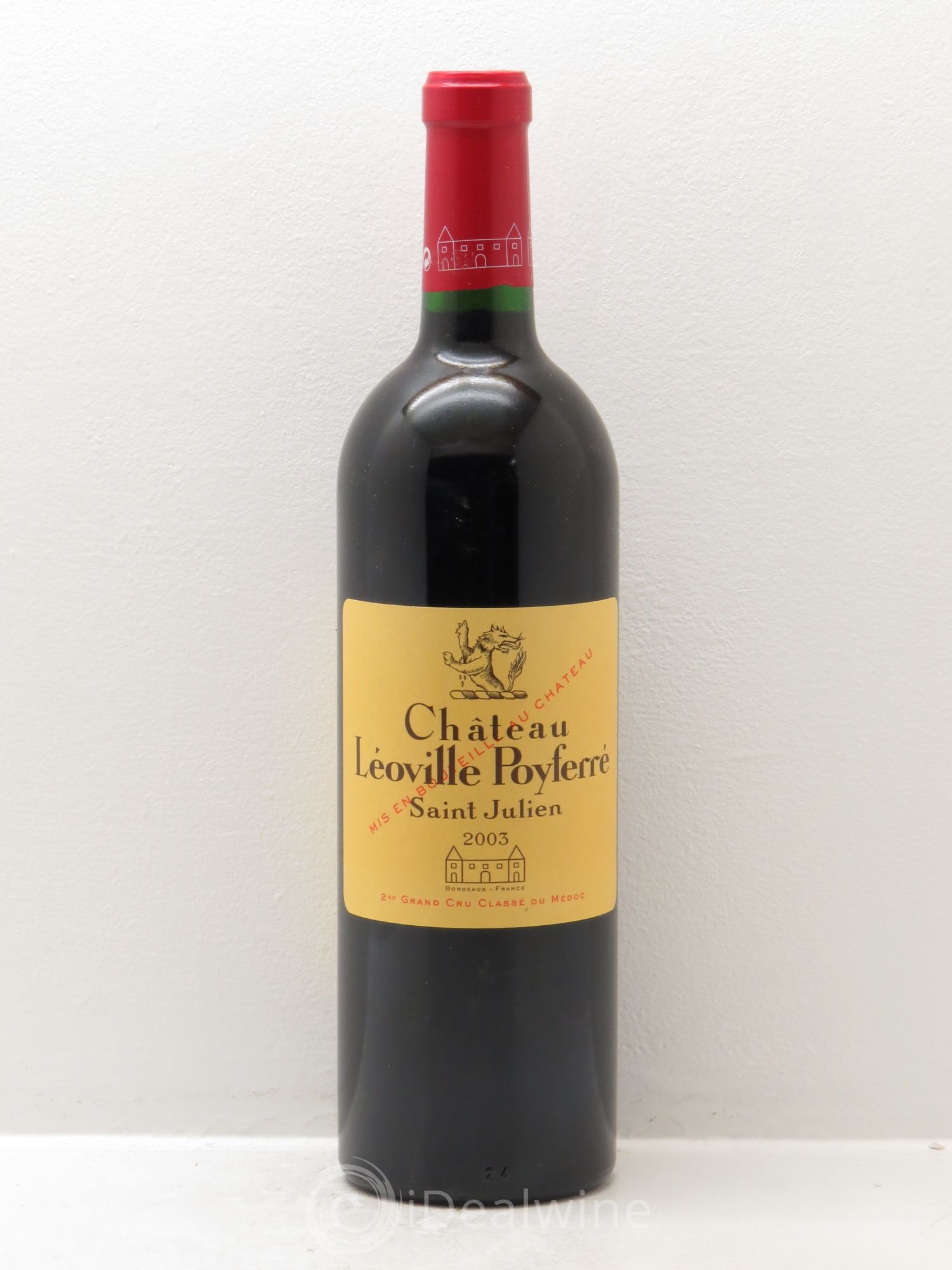 Château Léoville Poyferré 2ème Grand Cru Classé 2003 - Lot de 1 bouteille - 0