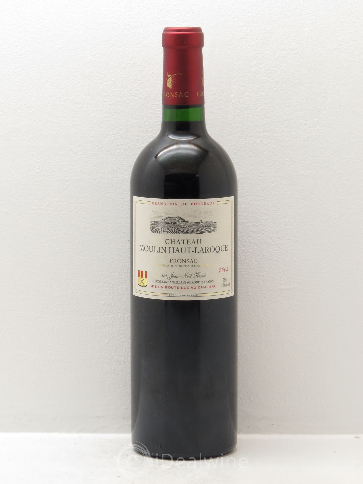 Fronsac Château Moulin Haut Laroque 2003 - Posten von 1 Flasche - 0