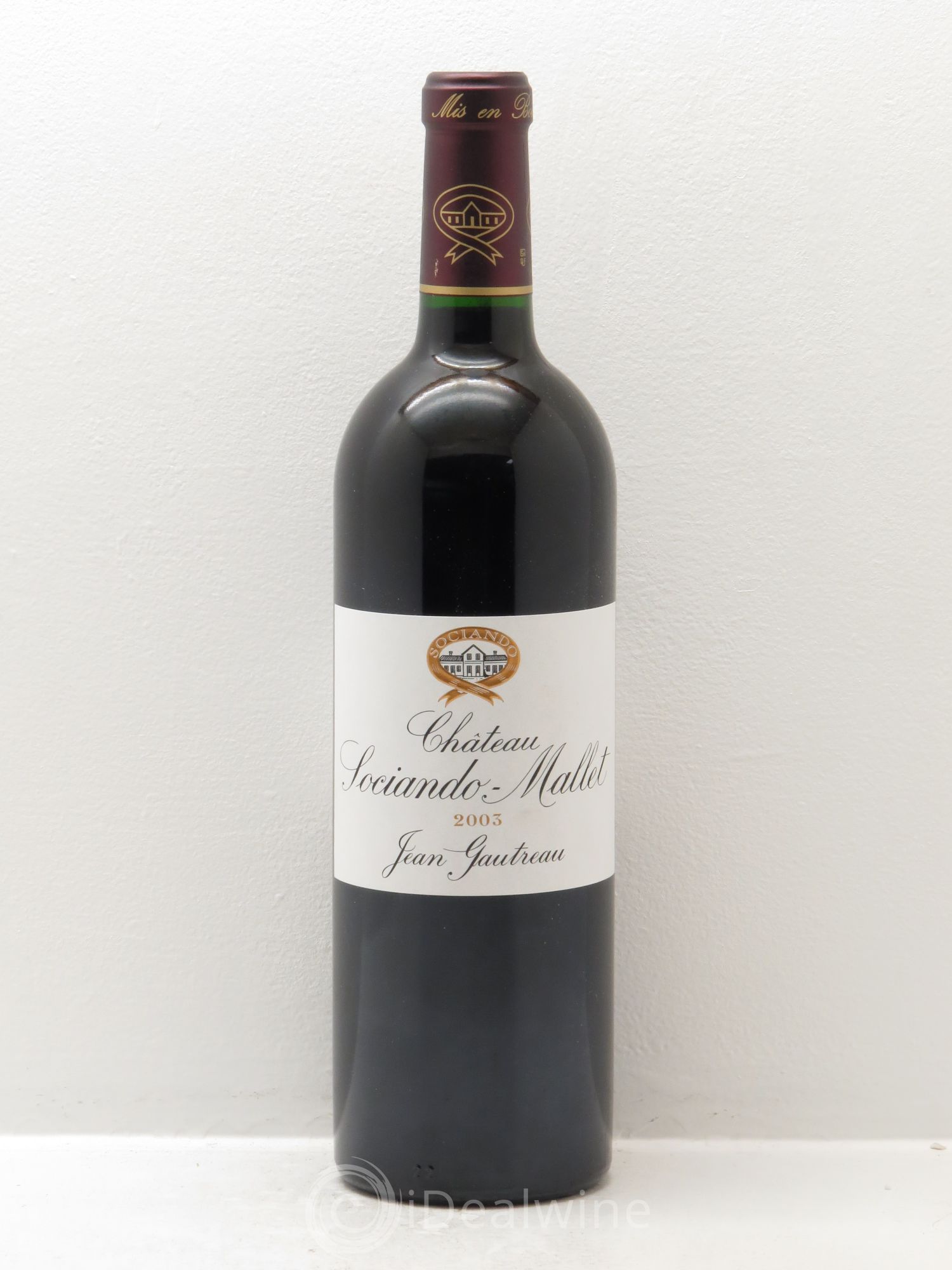 Château Sociando Mallet 2003 - Lot de 1 bouteille - 0