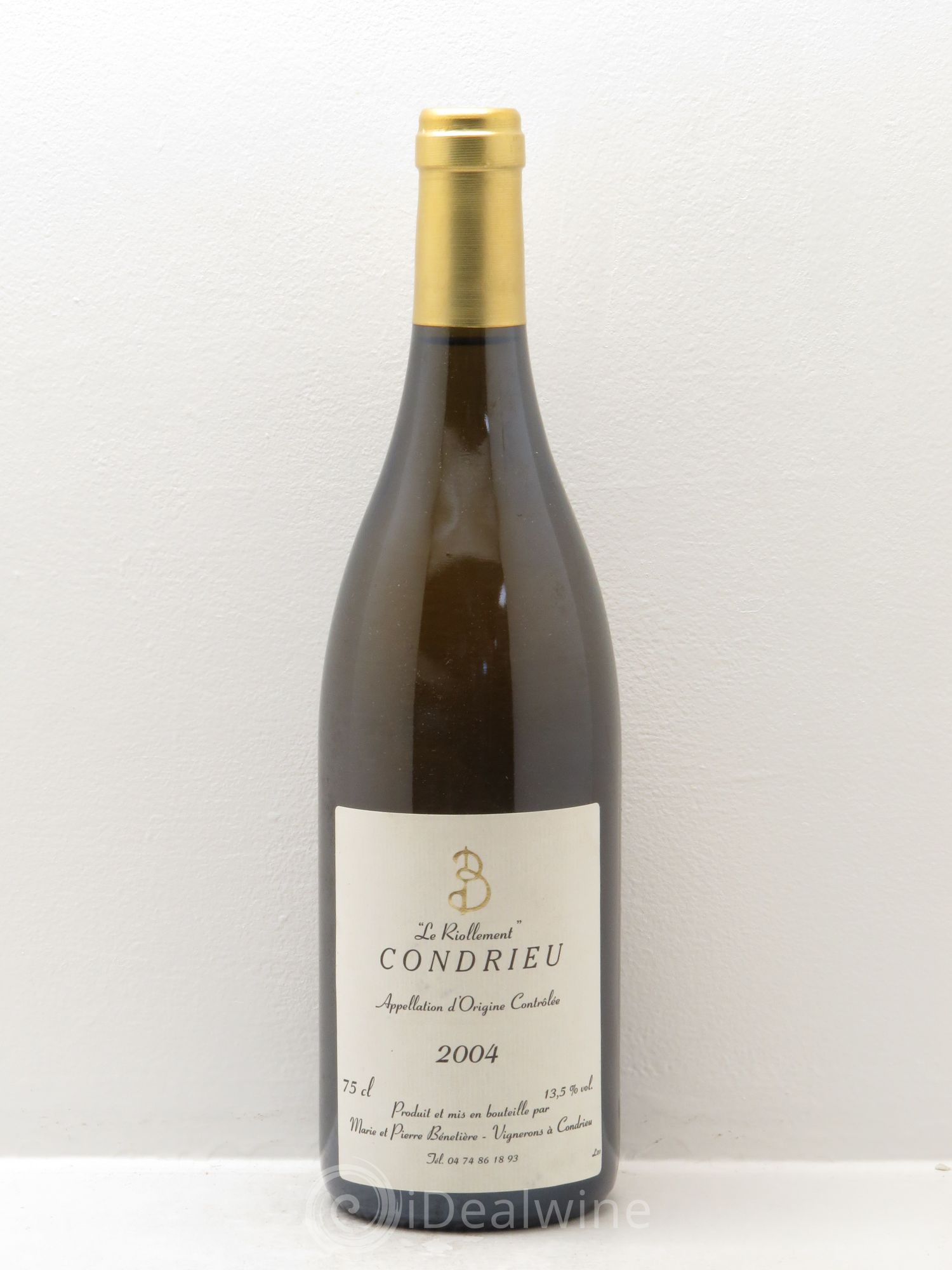 Condrieu Le Riollement .Marie et Pierre Benetière 2004 - Posten von 1 Flasche - 0