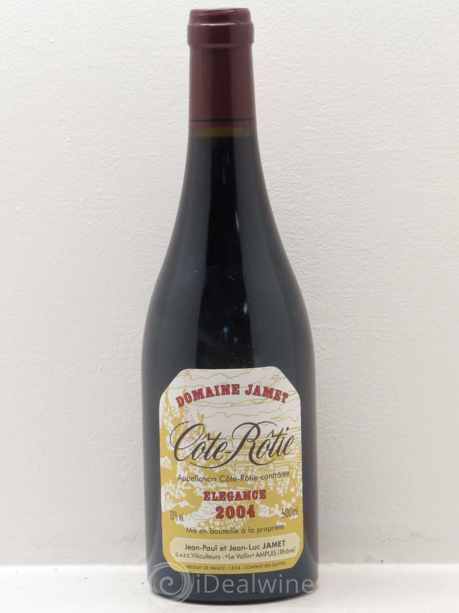 Côte-Rôtie Jamet (Domaine) Elégance 50CL 2004 - Lot de 1 bouteille - 0