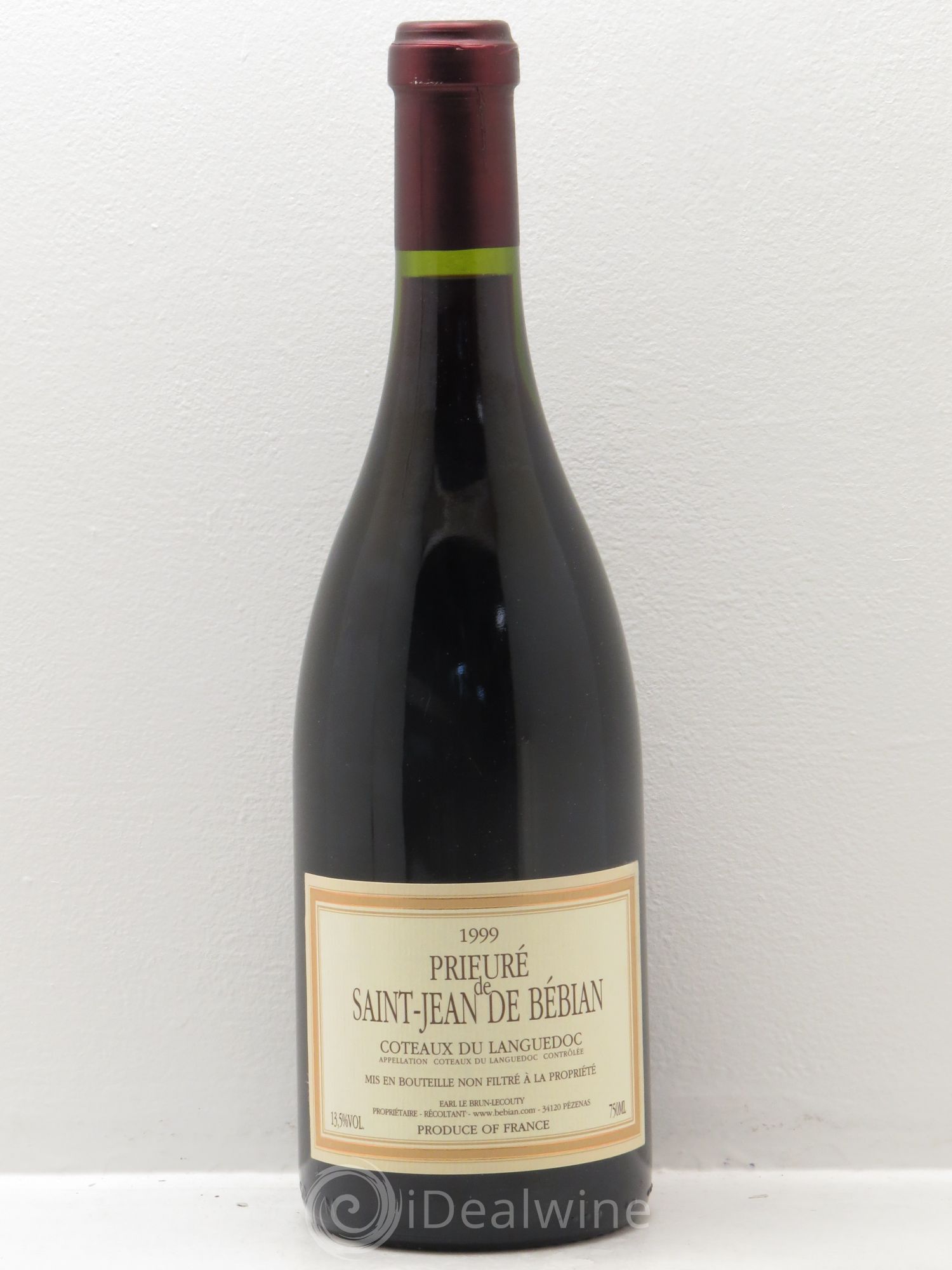 Coteaux du Languedoc Prieuré Saint Jean de Bébian 1999 - Posten von 1 Flasche - 0