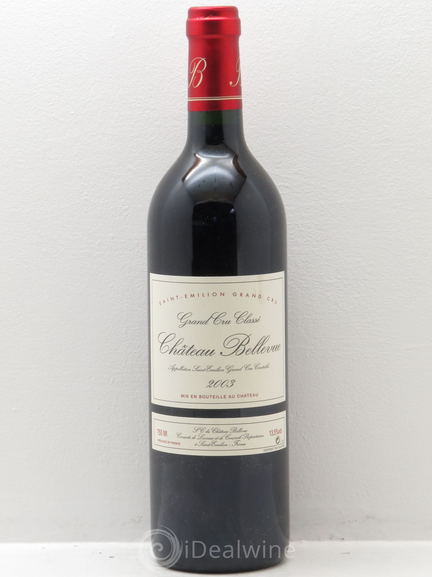 Château Bellevue Cru Bourgeois 2003 - Lot de 1 bouteille - 0