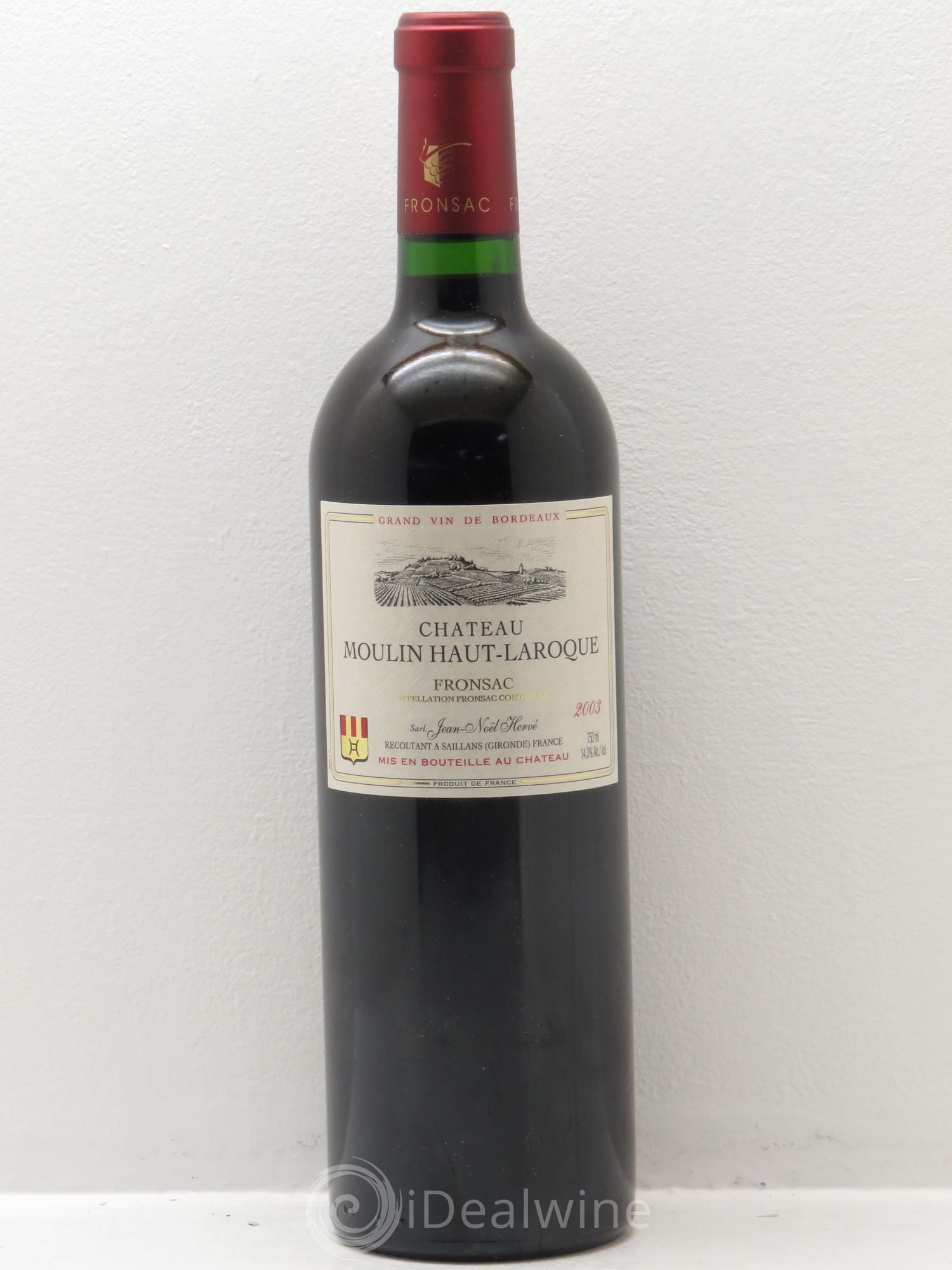 Fronsac Chateau Moulin Haut Larroque 2003 - Posten von 1 Flasche - 0