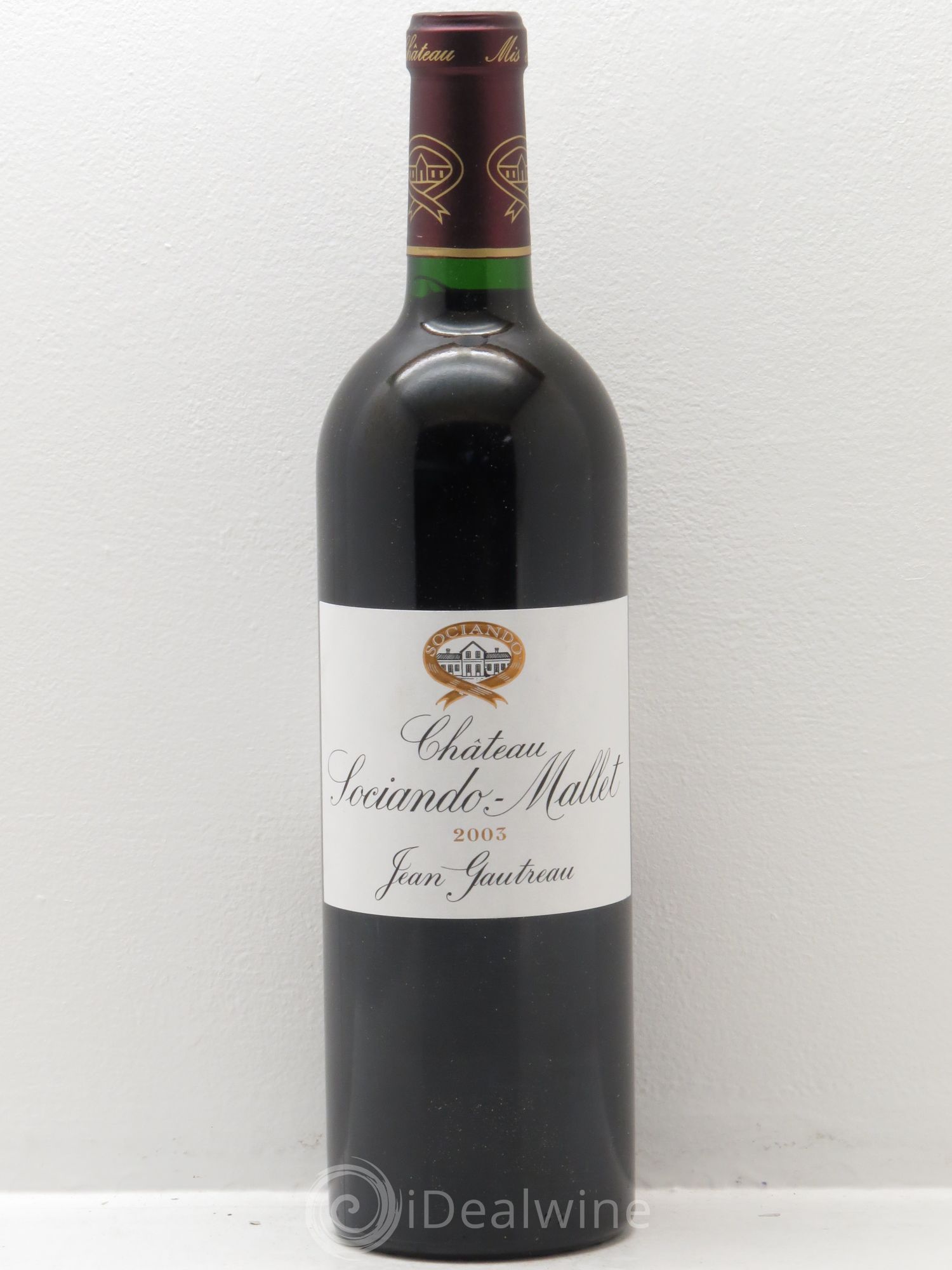 Château Sociando Mallet 2003 - Lot de 1 bouteille - 0