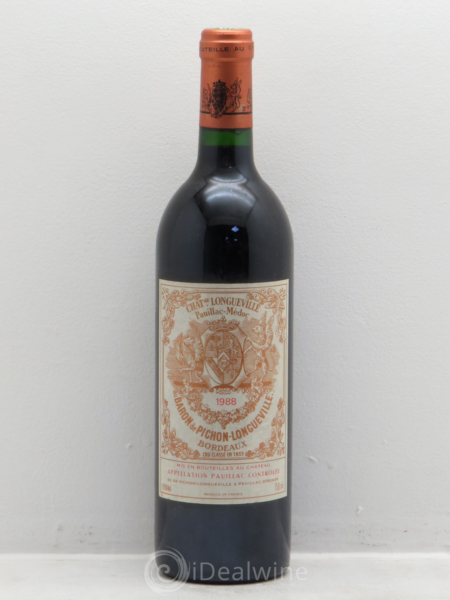 Pichon Longueville Baron 2ème Grand Cru Classé 1988 - Lot de 1 bouteille - 0