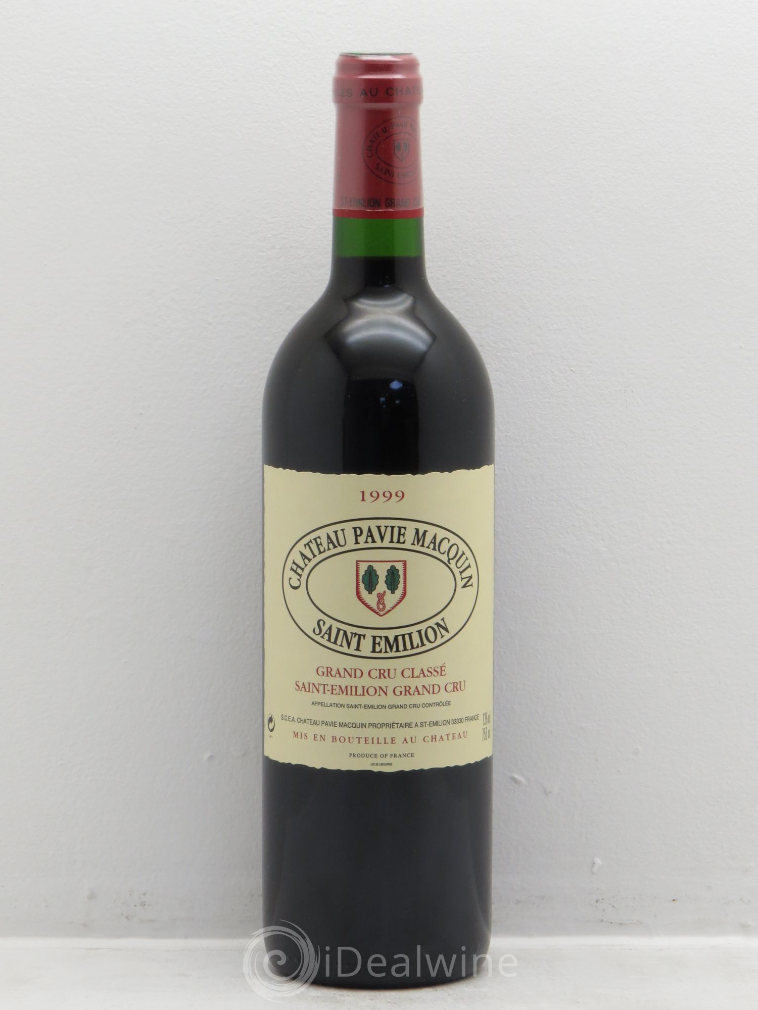 Château Pavie Macquin 1er Grand Cru Classé B 1999 - Lot de 1 bouteille - 0