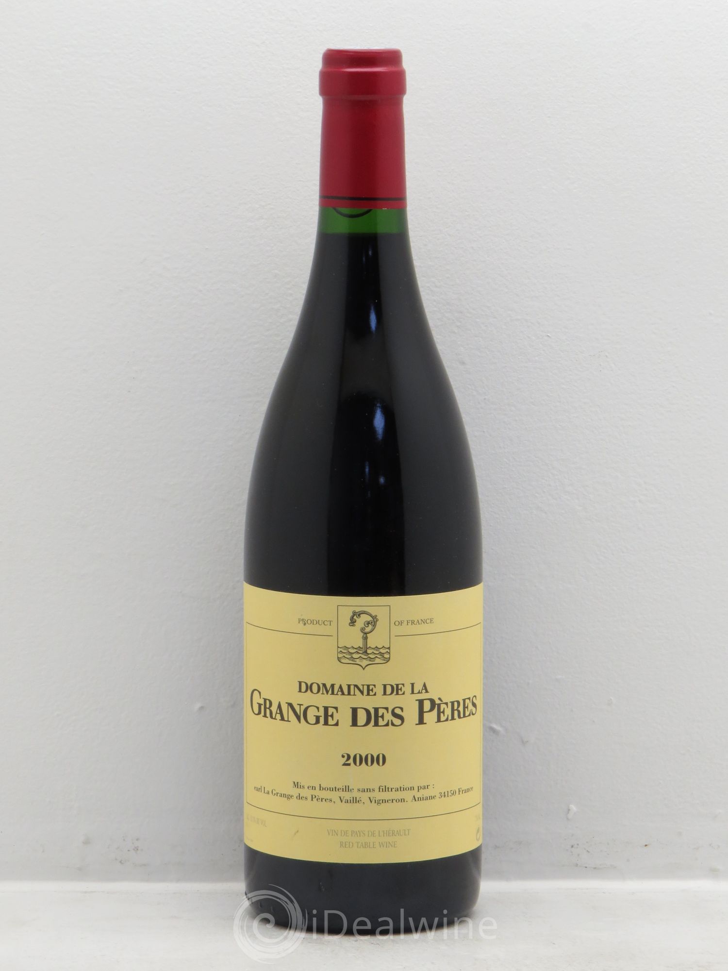 Pays d'Hérault Grange des Pères Laurent Vaillé 2000 - Lot de 1 bouteille - 0