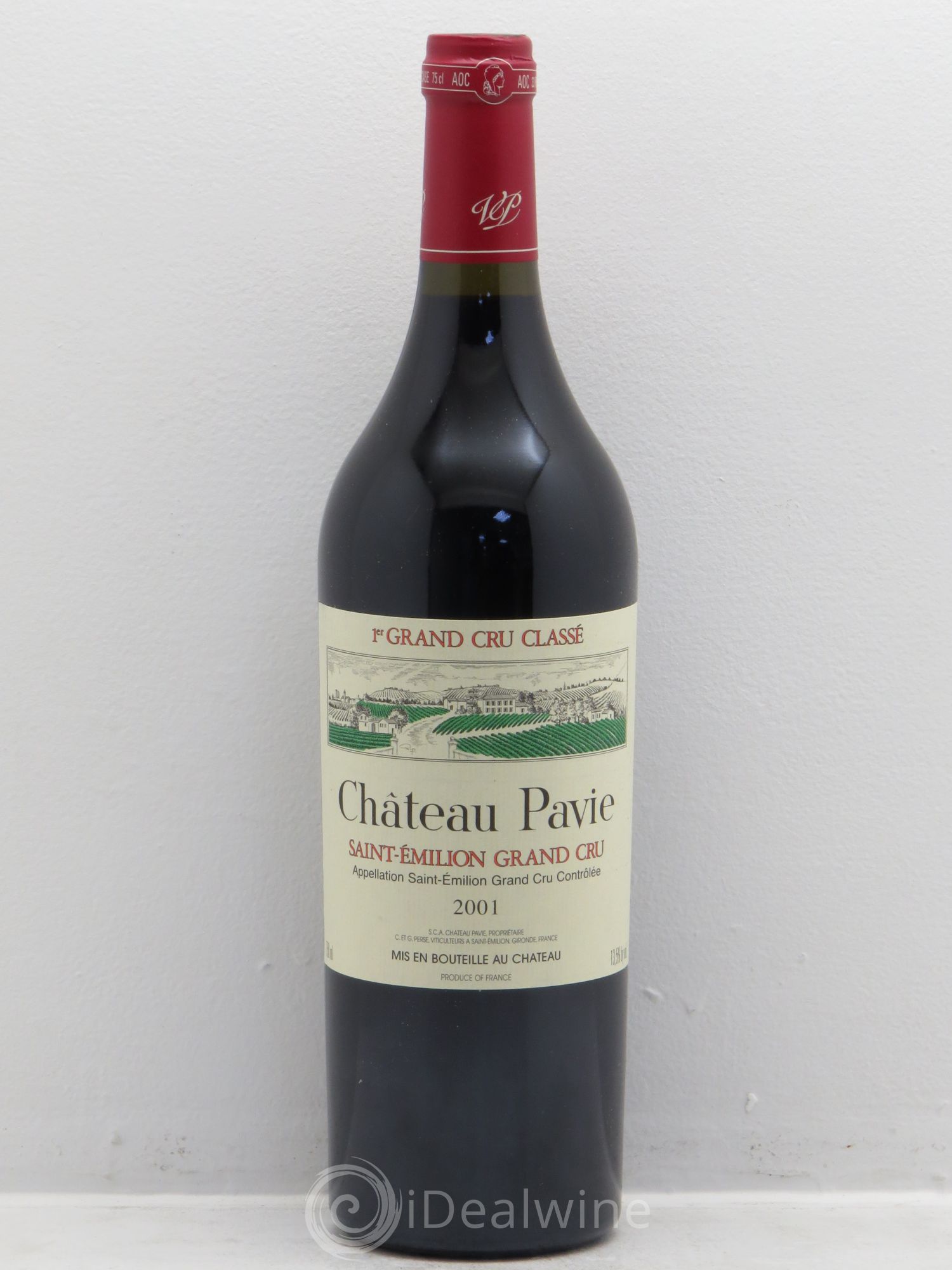 Château Pavie 1er Grand Cru Classé A 2001 - Lot de 1 bouteille - 0