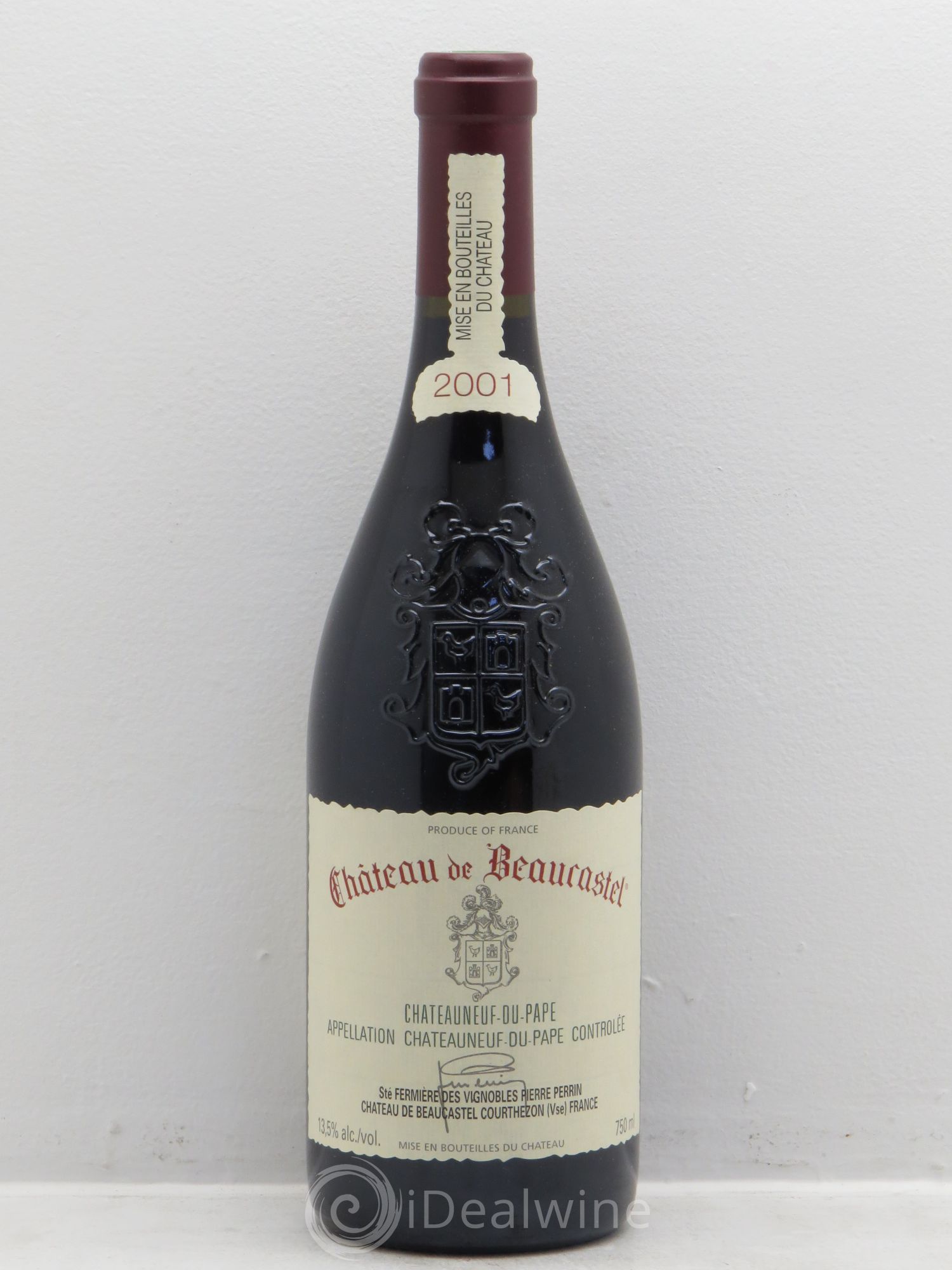 Châteauneuf-du-Pape Château de Beaucastel Famille Perrin 2001 - Lot de 1 bouteille - 0