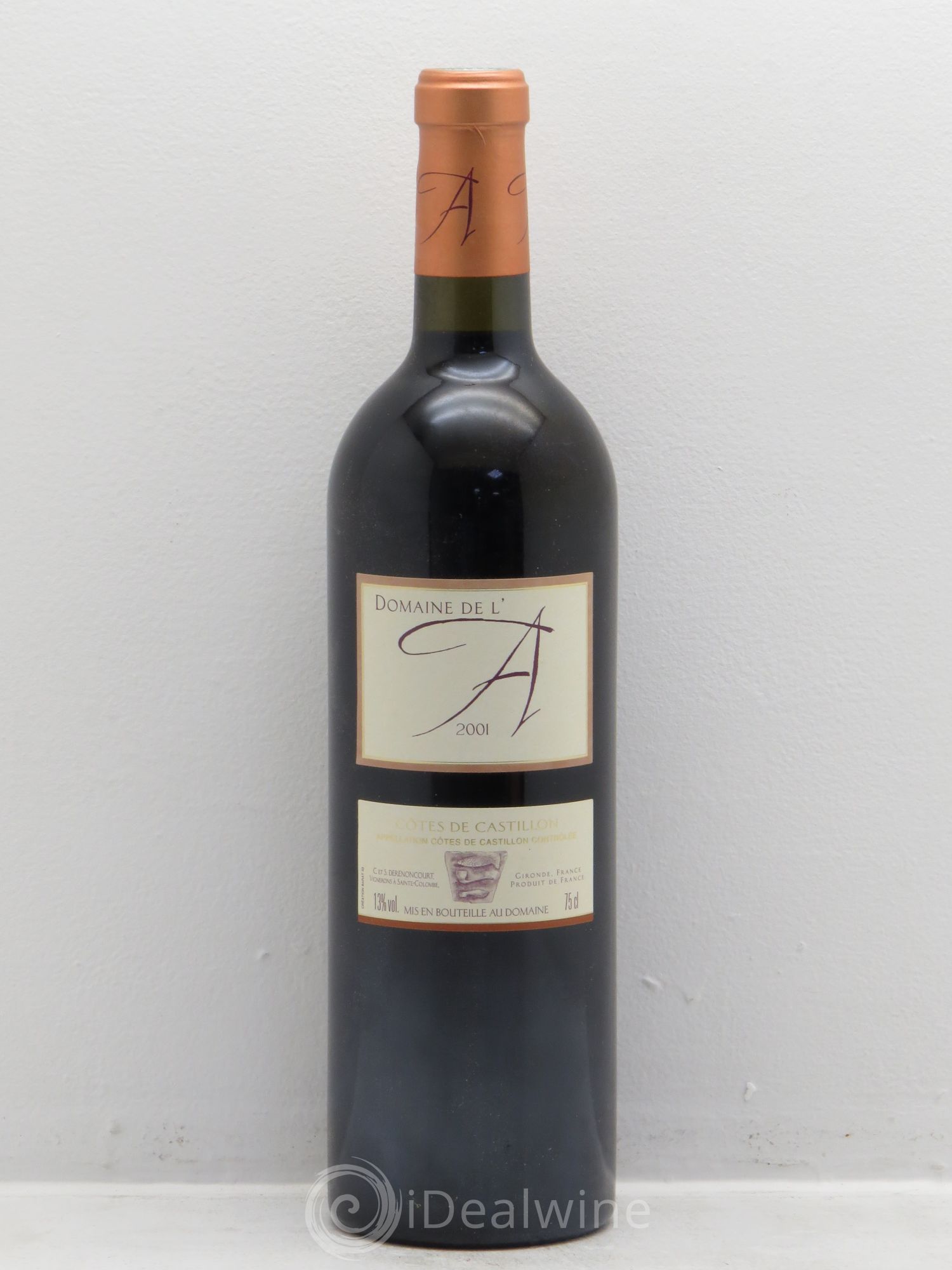 Domaine de l'A 2001 - Lot de 1 bouteille - 0