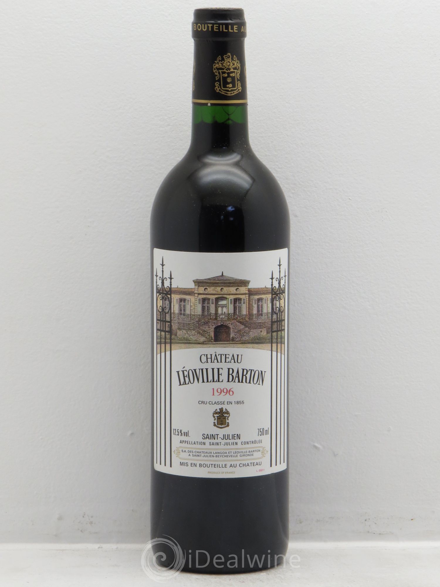Château Léoville Barton 2ème Grand Cru Classé 1996 - Lot de 1 bouteille - 0