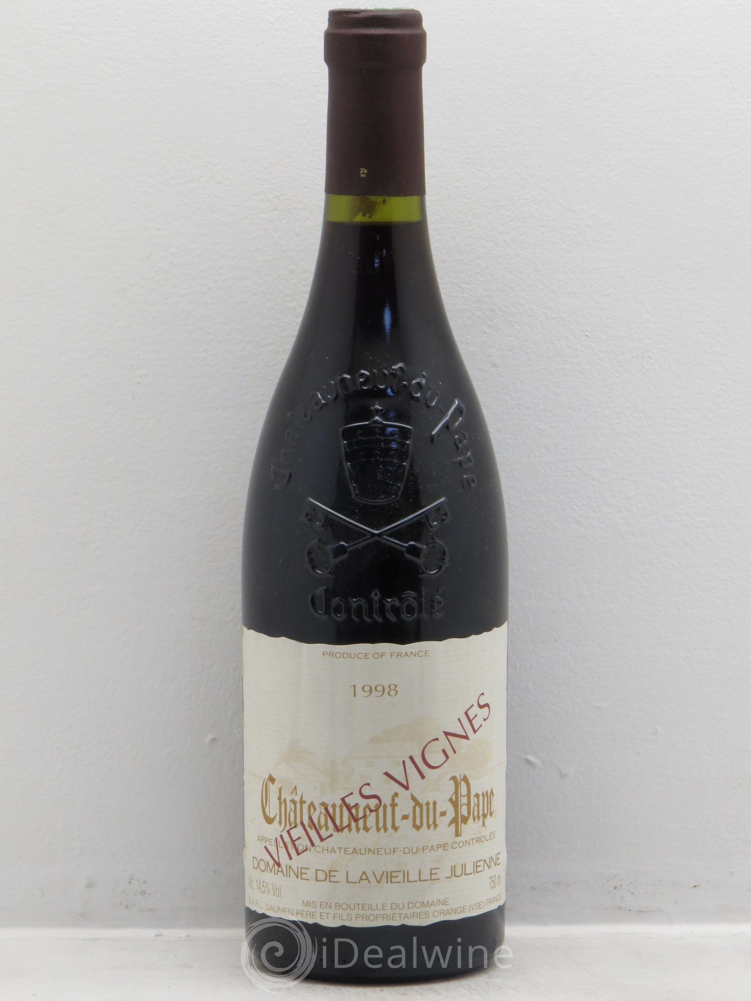 Châteauneuf-du-Pape Vieille Julienne (Domaine de la) Cuvée Vieilles Vignes Jean-Paul Daumen 1998 - Lot de 1 bouteille - 0