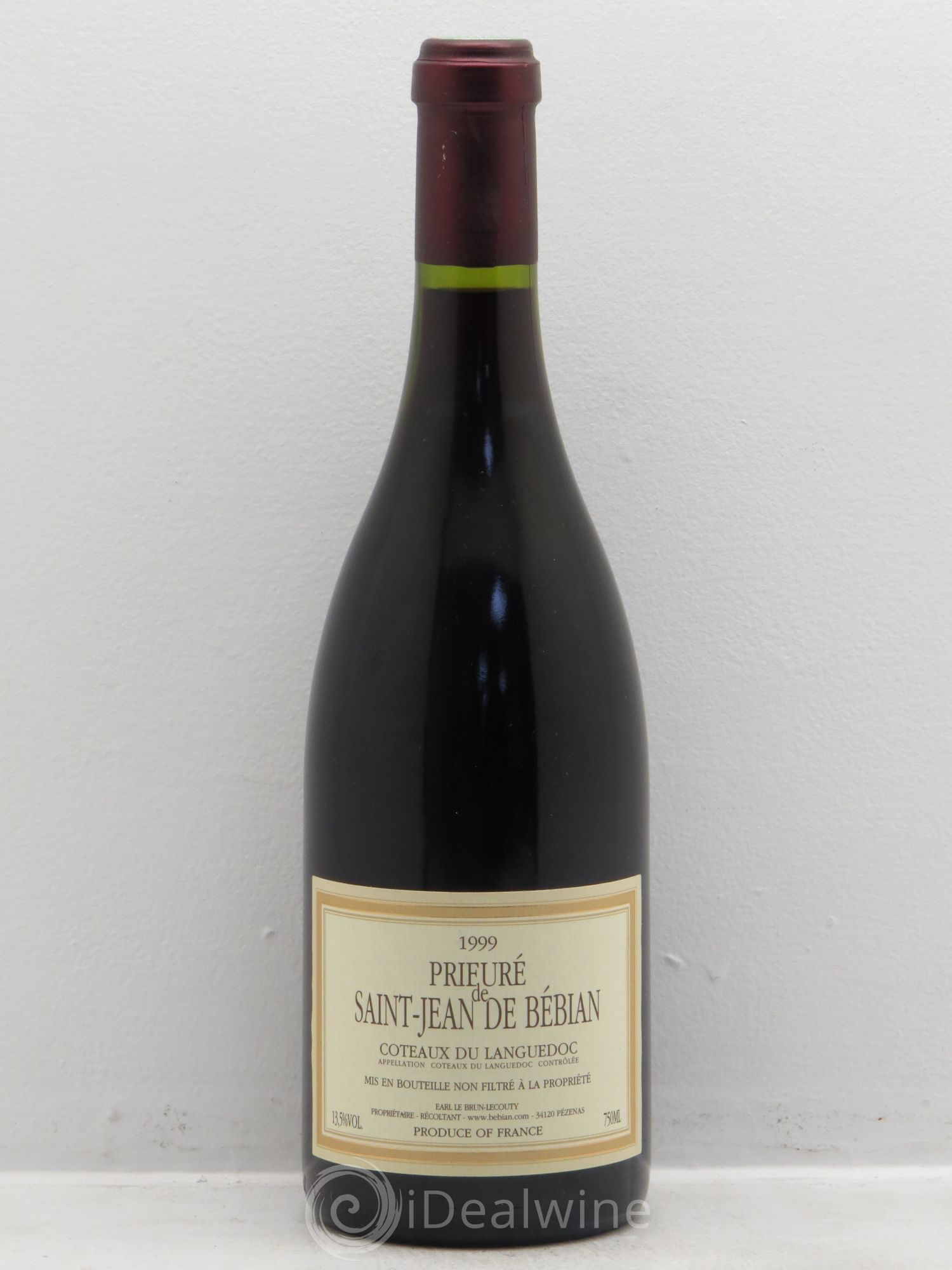 Languedoc Prieuré St-Jean de Bébian Lecouty 1999 - Lot de 1 bouteille - 0
