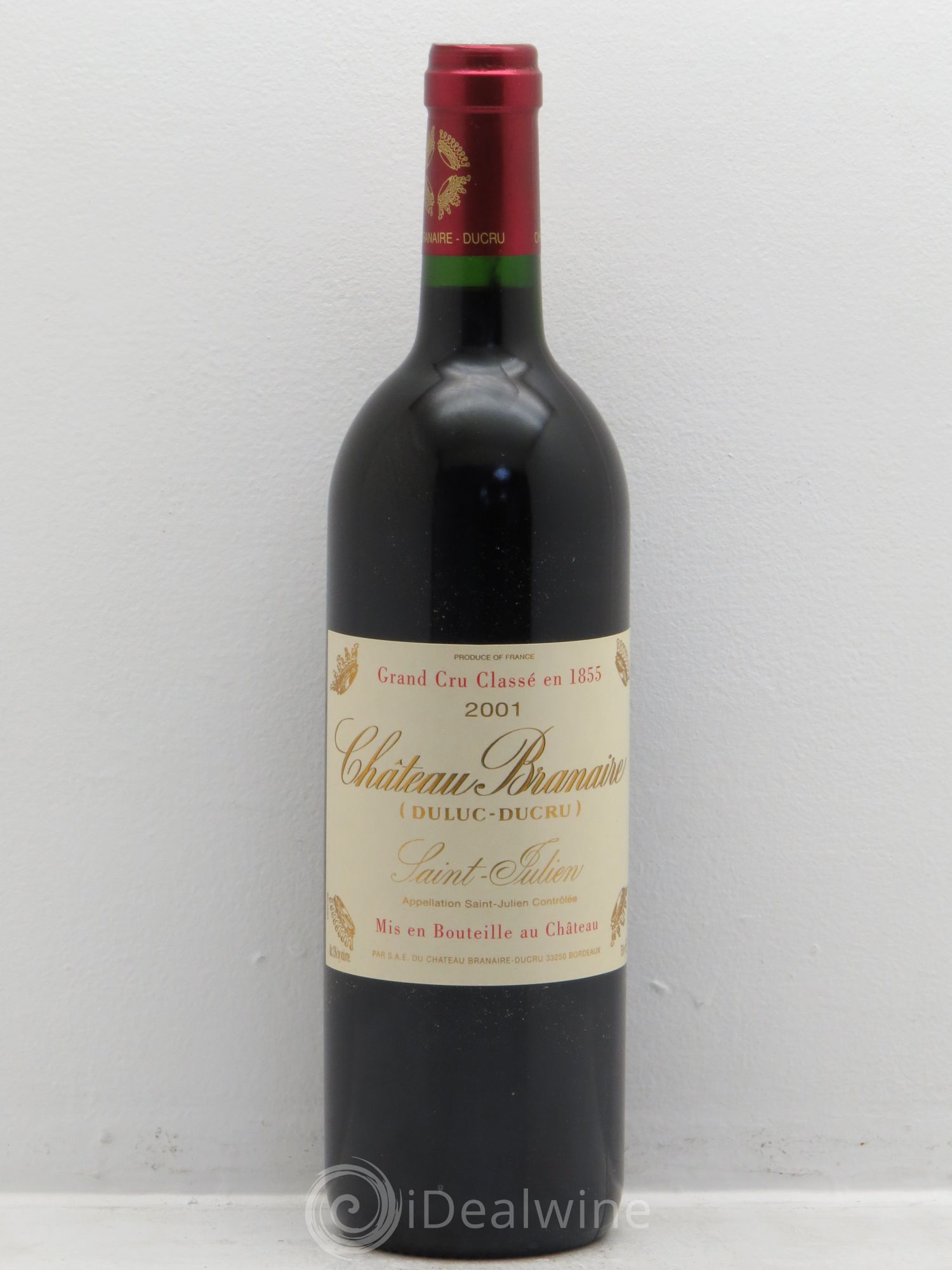 Château Branaire Ducru 4ème Grand Cru Classé 2001 - Lot de 1 bouteille - 0