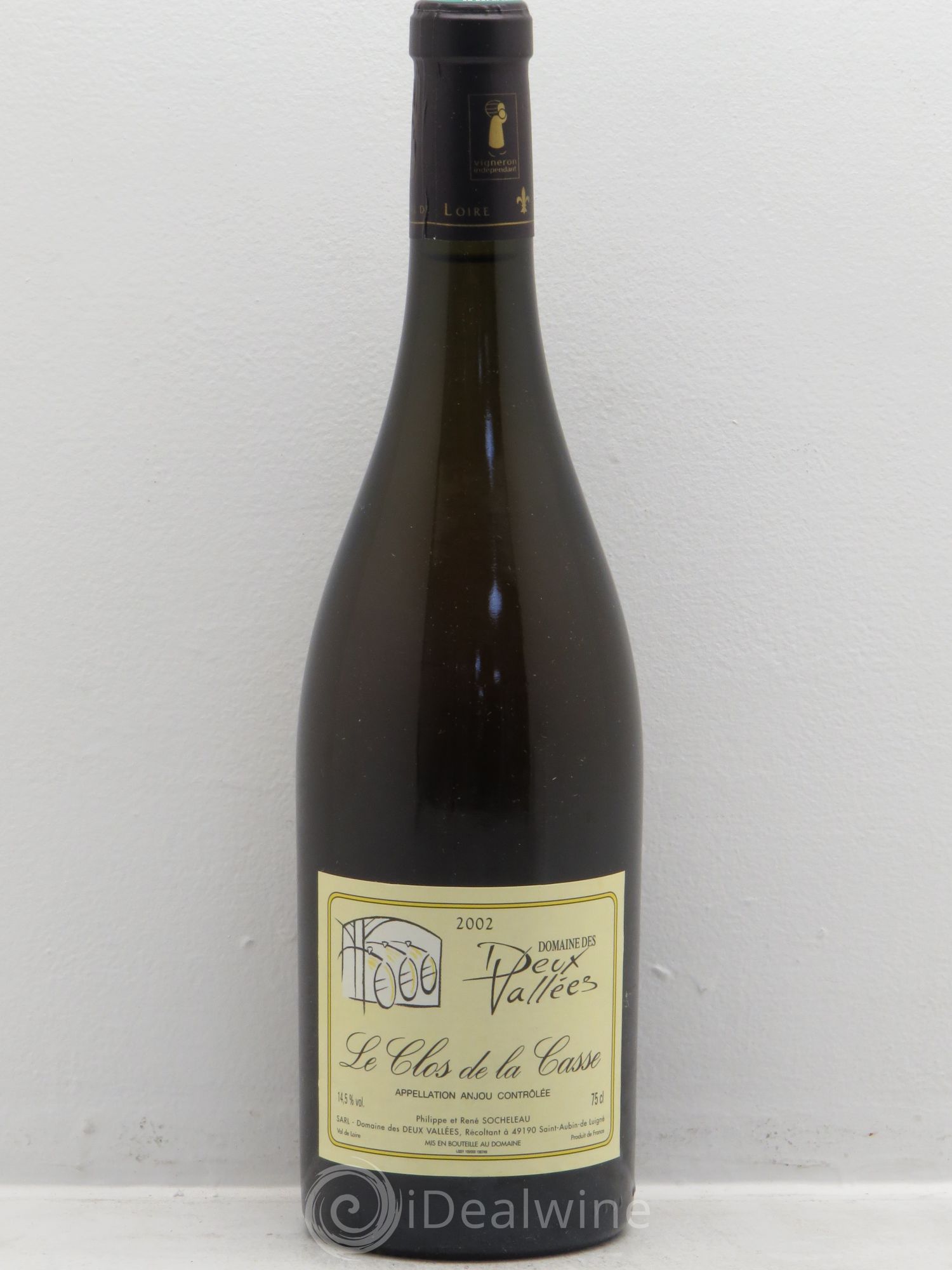 Anjou Le Clos de la Casse .René et Philippe Socheleau 2002 - Posten von 1 Flasche - 0