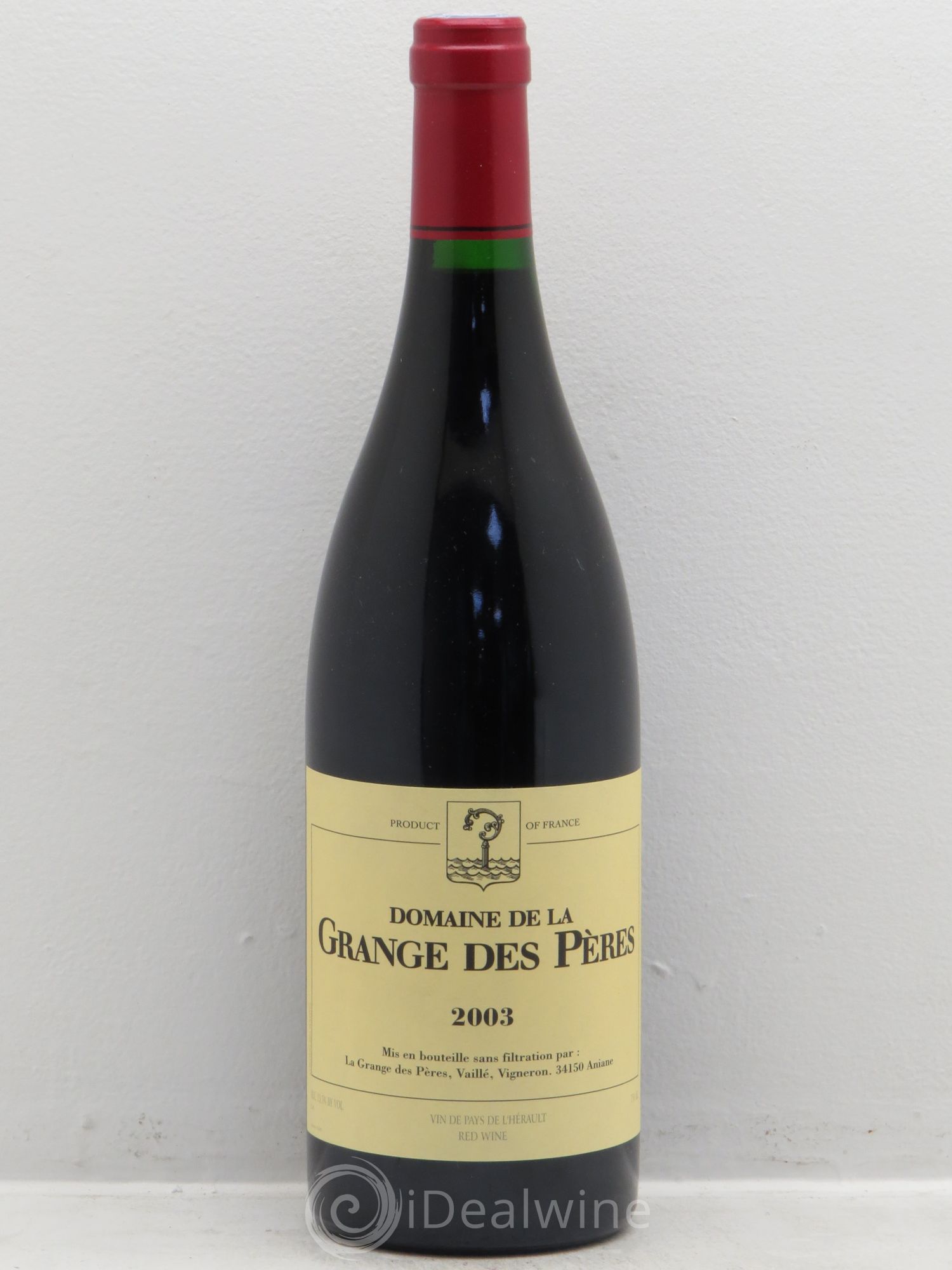 Pays d'Hérault Grange des Pères Laurent Vaillé 2003 - Lot de 1 bouteille - 0