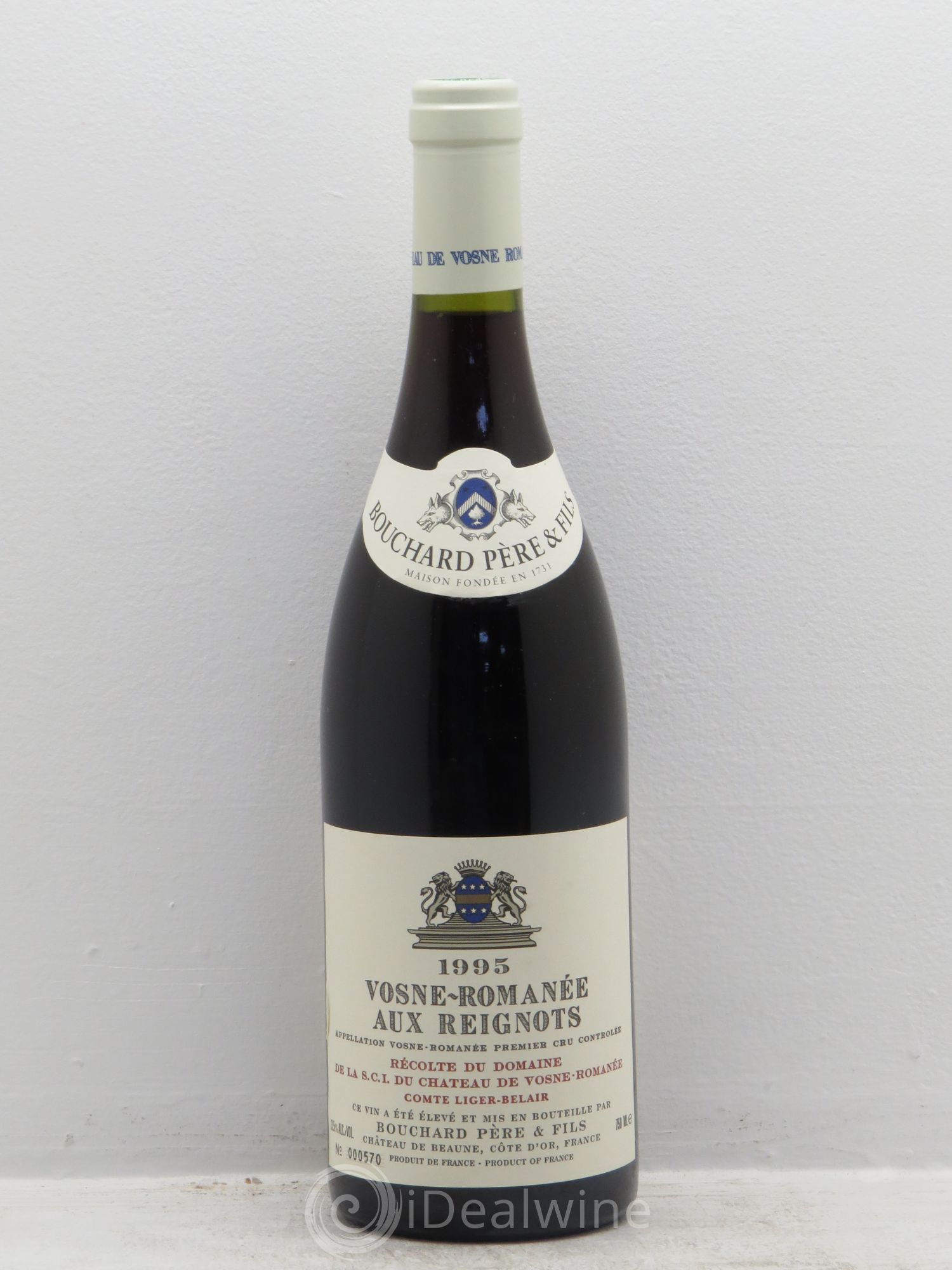 Vosne-Romanée 1er Cru Aux Reignots Ch. de Vosne-Romanée Comte Liger-Belair (Domaine du) 1995 - Lot de 1 bouteille - 0