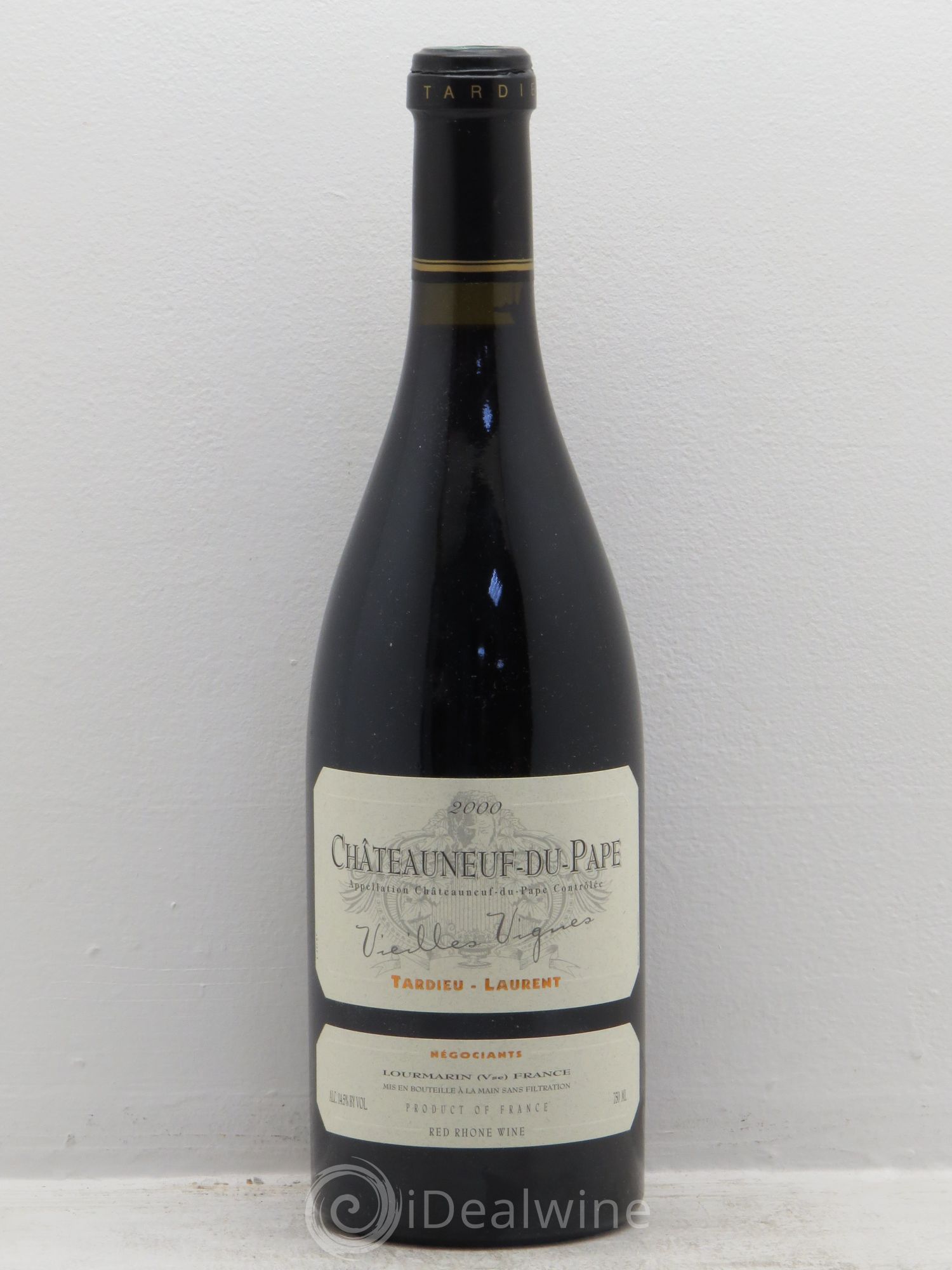 Châteauneuf-du-Pape Tardieu-Laurent Vieilles vignes Famille Tardieu 2000 - Lot de 1 bouteille - 0