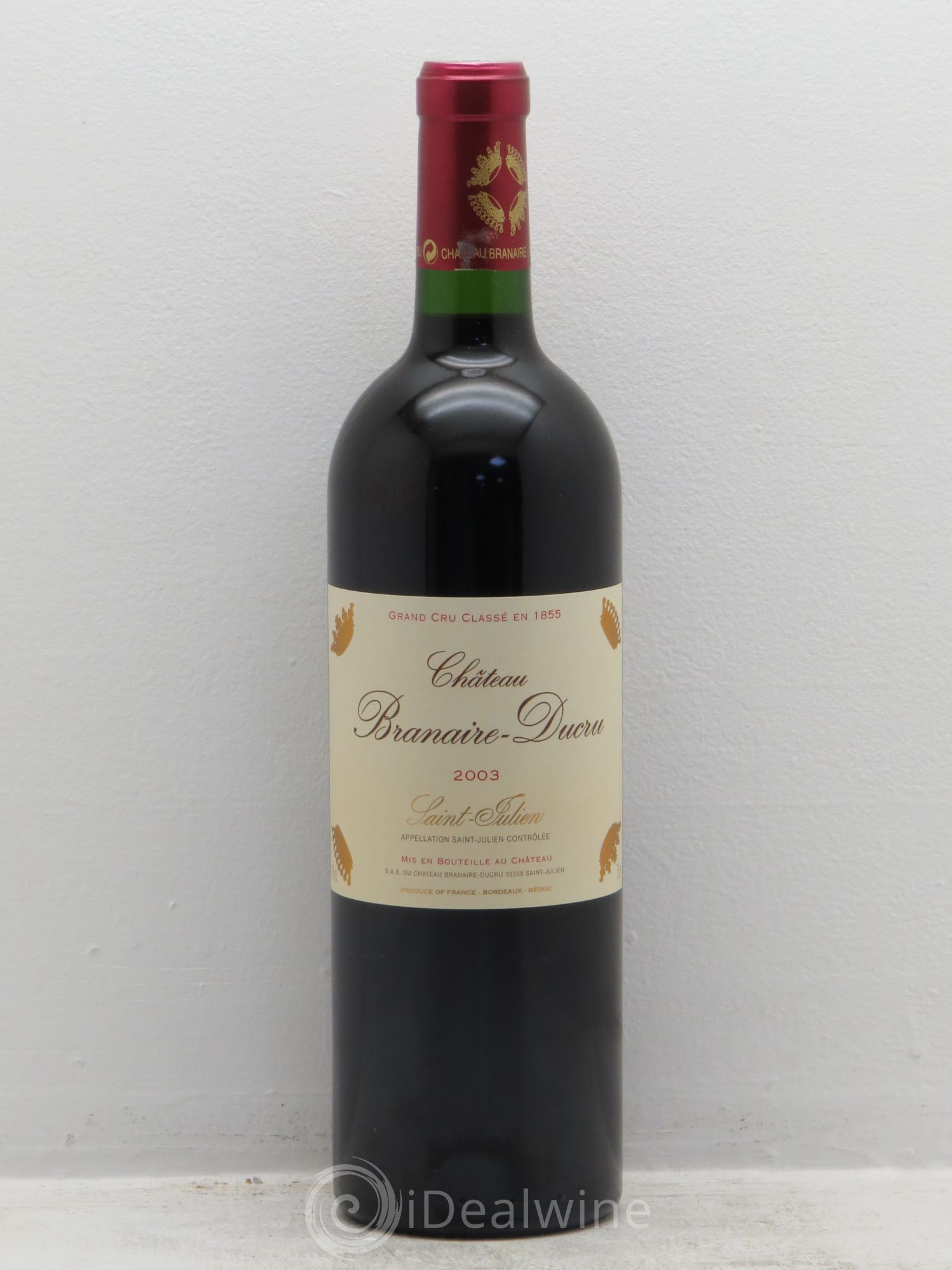 Château Branaire Ducru 4ème Grand Cru Classé 2003 - Lot de 1 bouteille - 0