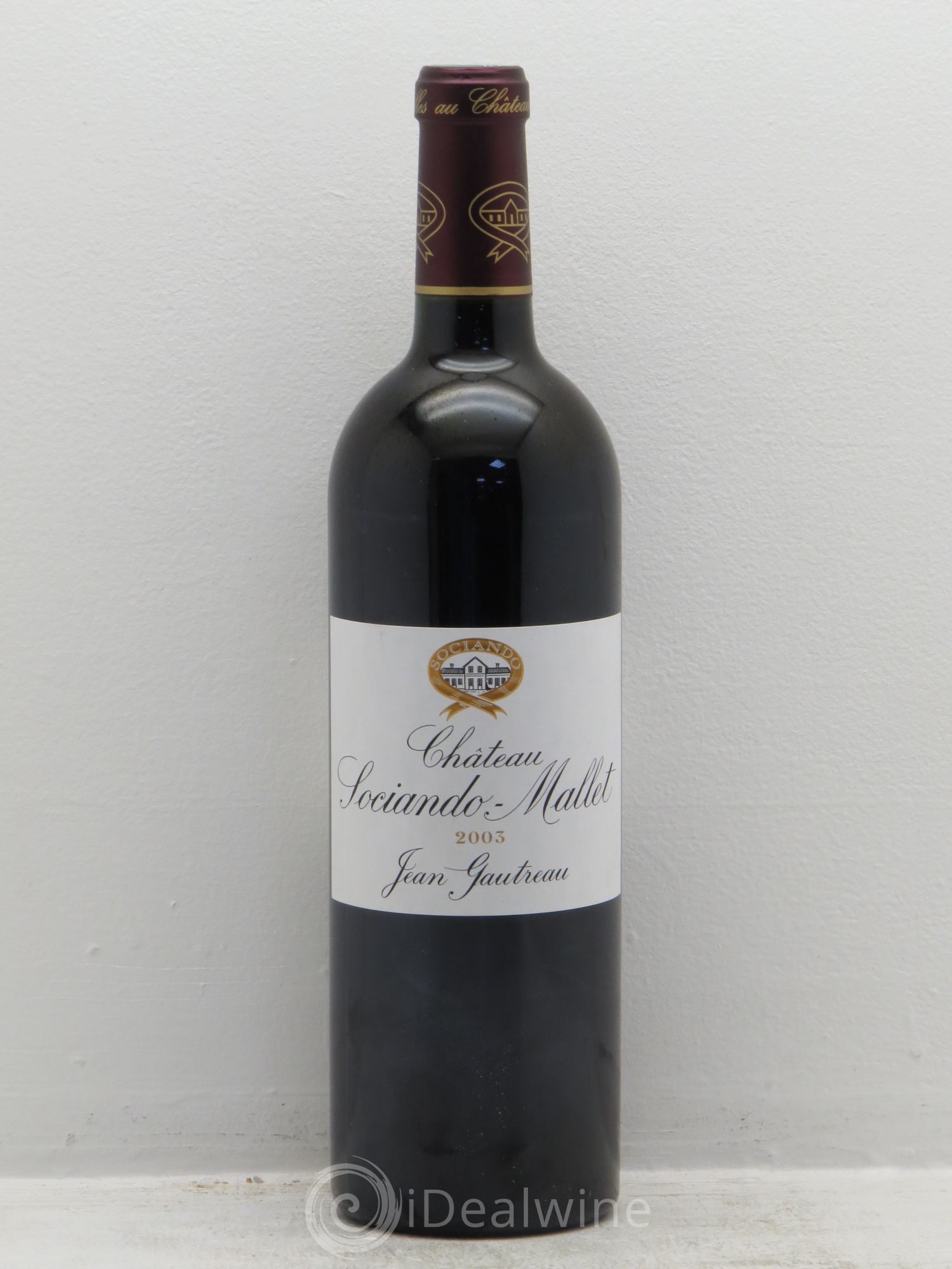 Château Sociando Mallet 2003 - Lot de 1 bouteille - 0