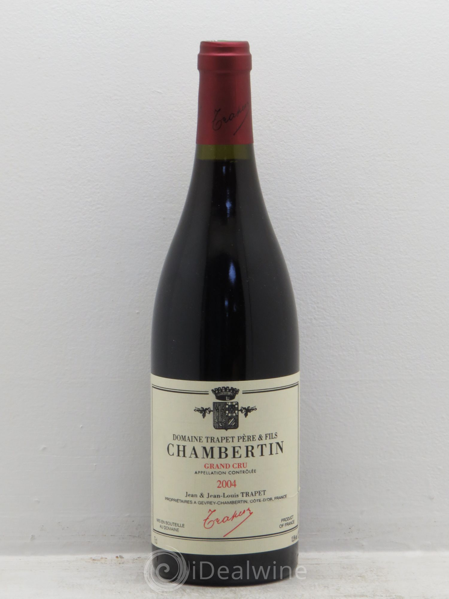 Chambertin Grand Cru Domaine Trapet 2004 - Lot de 1 bouteille - 0