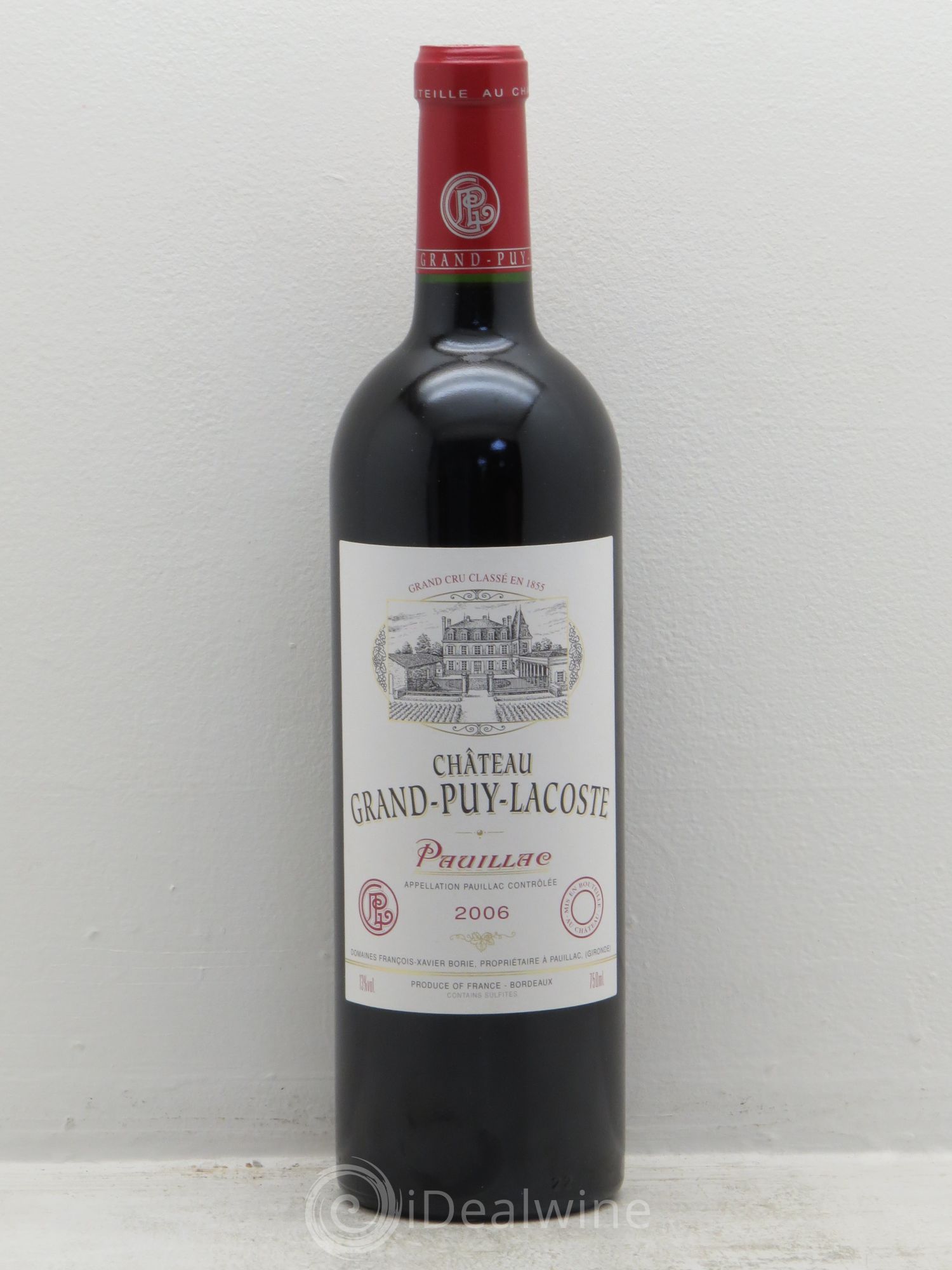 Château Grand Puy Lacoste 5ème Grand Cru Classé 2006 - Lot de 1 bouteille - 0