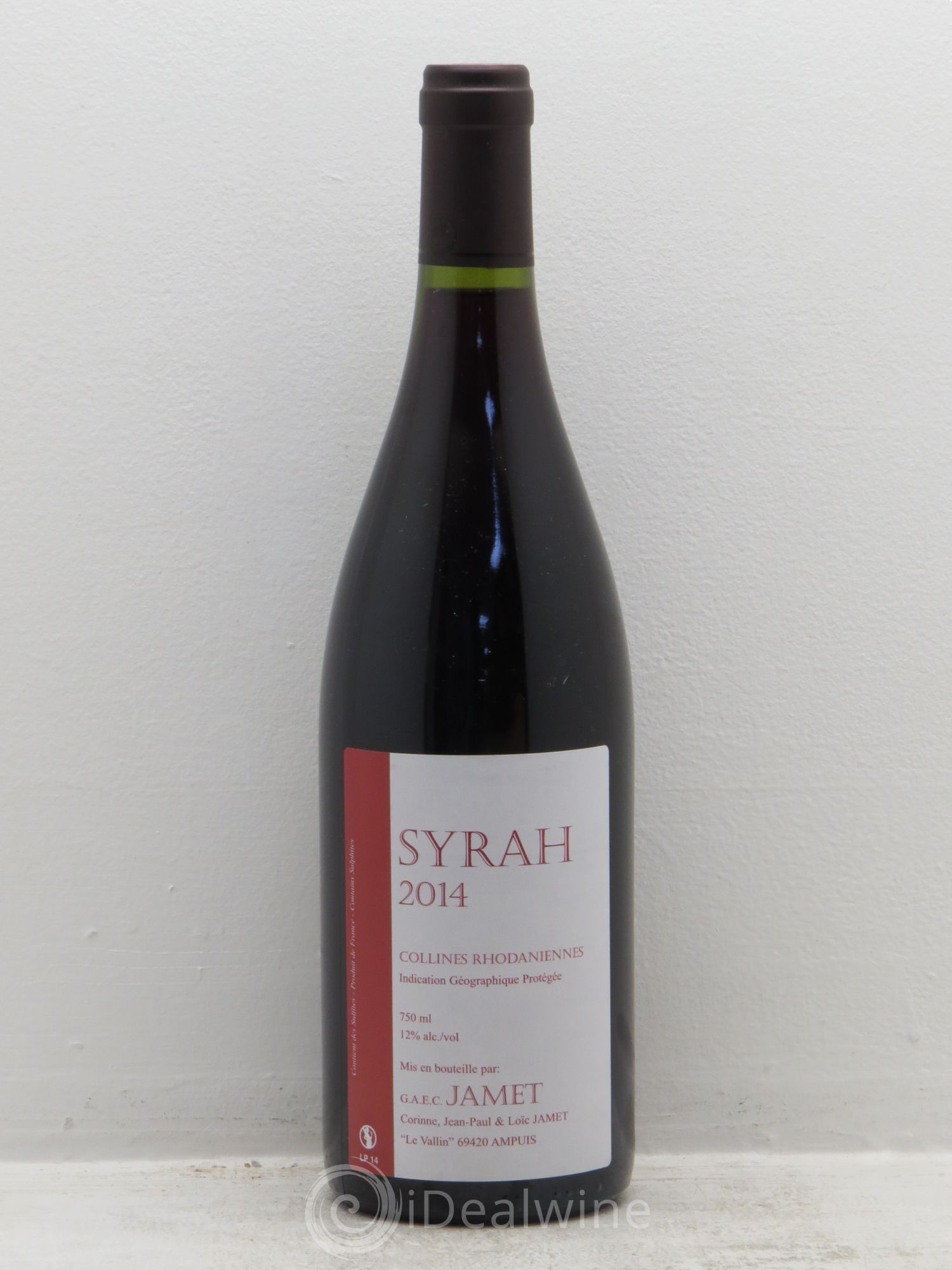 Rhône Collines Rhodaniennes Syrah Domaine Jamet 2014 - Posten von 1 Flasche - 0